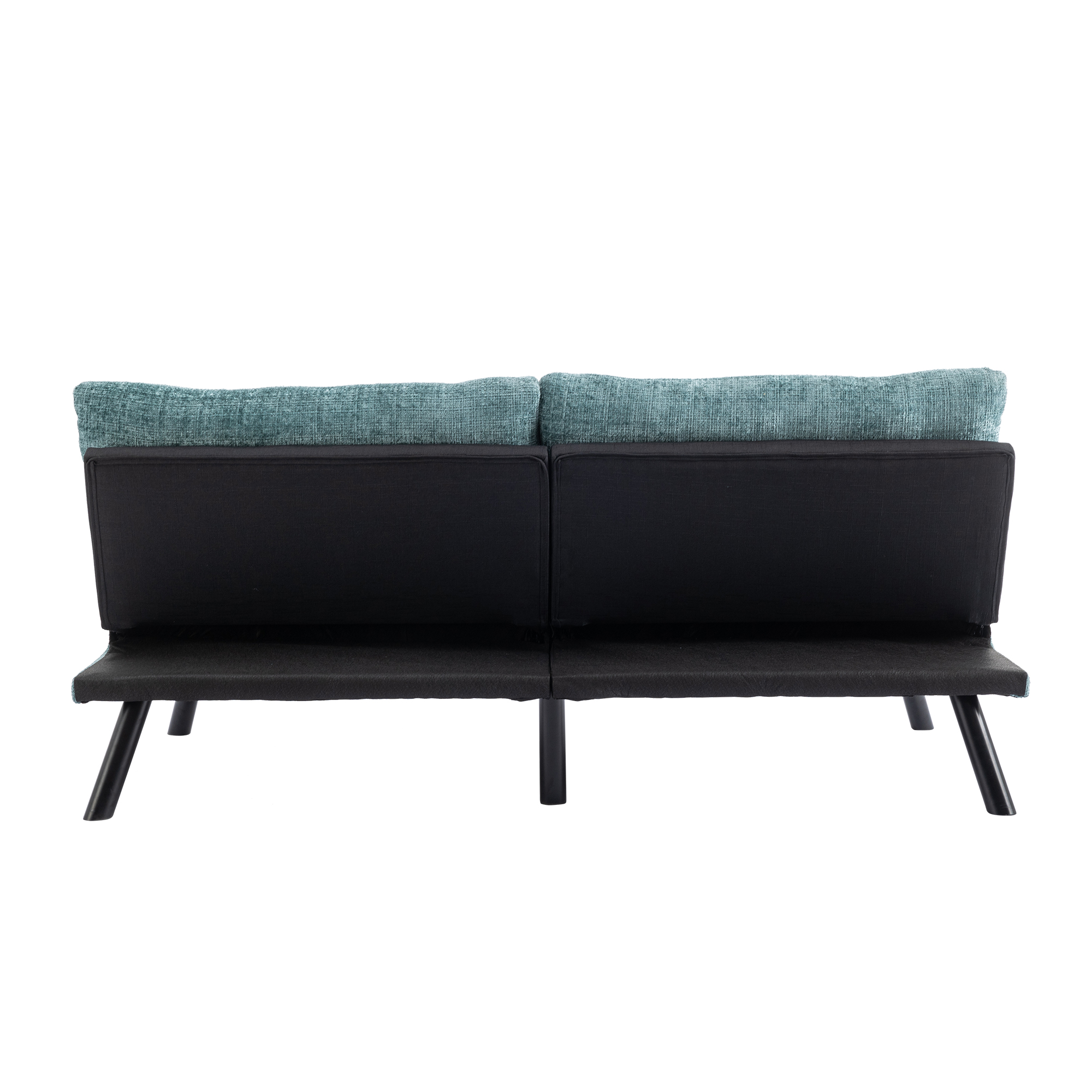 Spaco Convertible Futon Sofa Bed Futon Couche for Living Room, Chenille-Mint Green