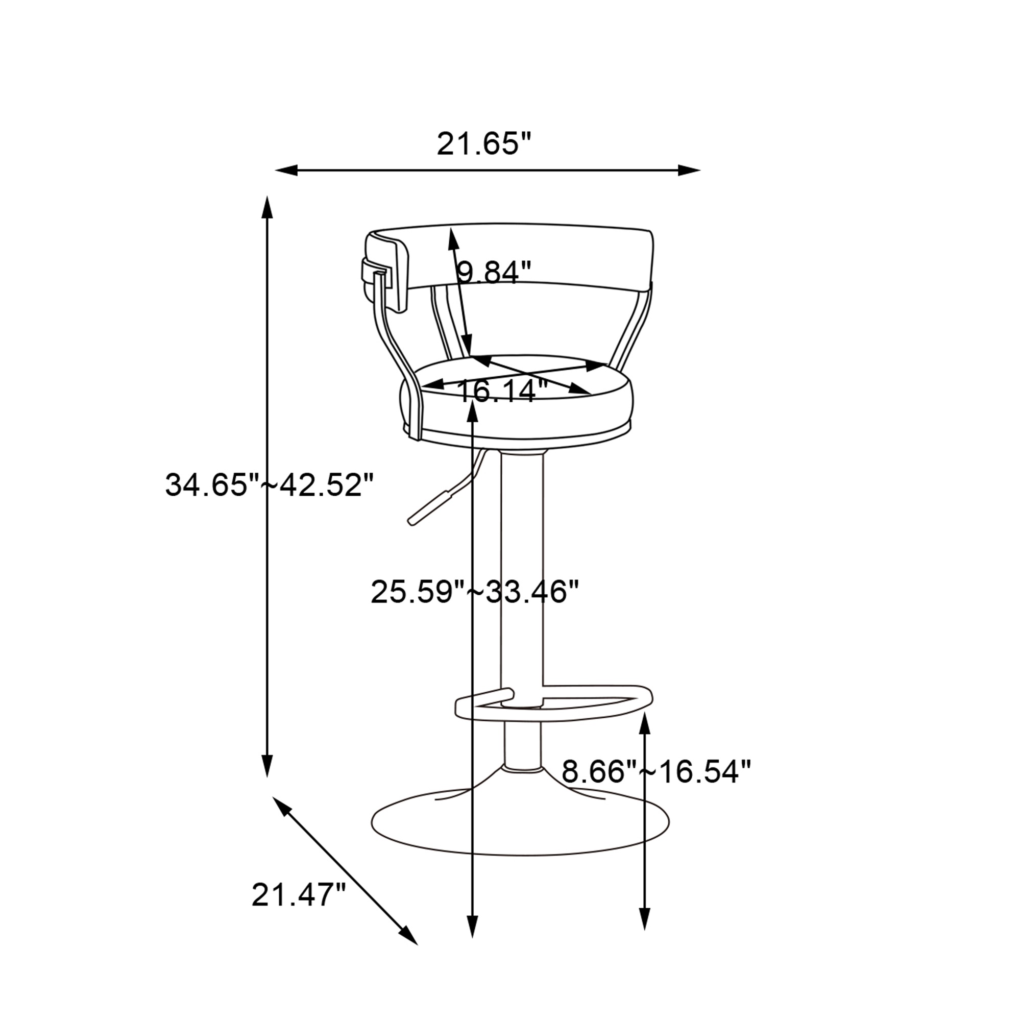 Spaco Counter Height Bar Stools BarStools for Kitchen Island Adjustable, Avocado