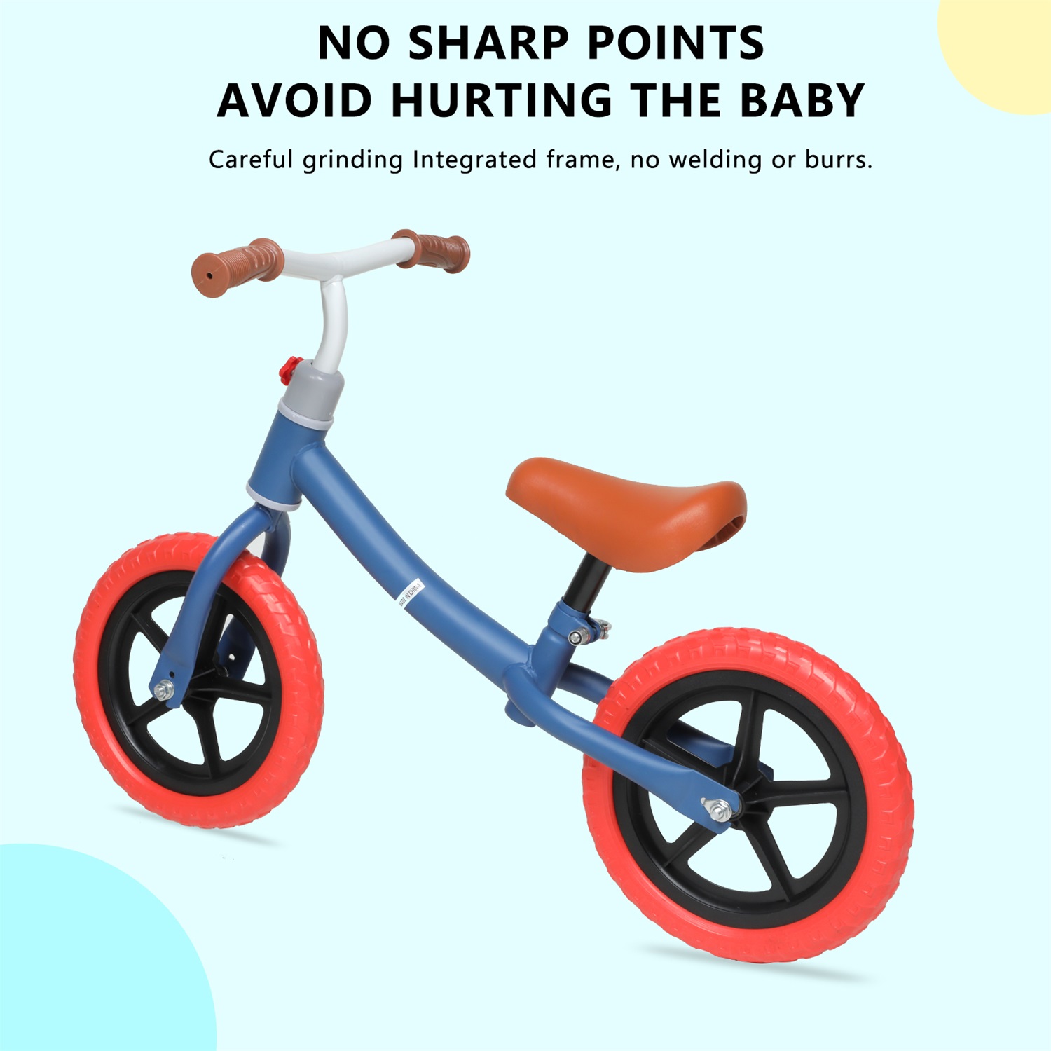 CIPACHO 11" Toddler Balance Bike 2 Year Old, Age 18 Months to 5 Years Old, Push Bicycle Steady Balancing, Gift Bike for 2-3 Boys Girls, Red