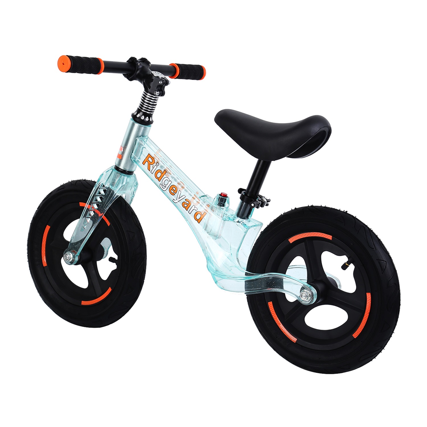 CIPACHO 12" Balance Bike for Kids, No Pedal Toddler Push Bicycle with LED Flashing Lights, Children Ride Pre Bike Glowing Adjustable for 2-6 Years Old Boys Girls, Blue