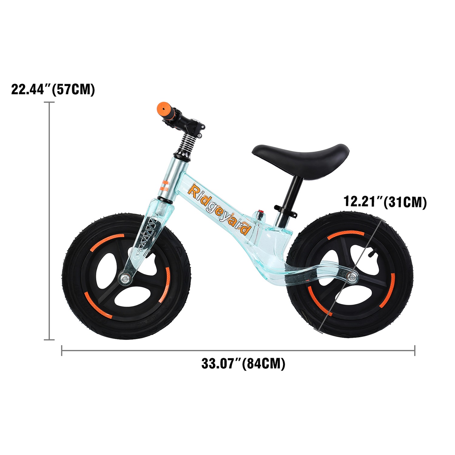 CIPACHO 12" Kids Balance Bike for 18months, 2-6 Years Old Boys and Girls, Lightweight Toddler Bike with Adjustable Handlebar and Seat, Blue