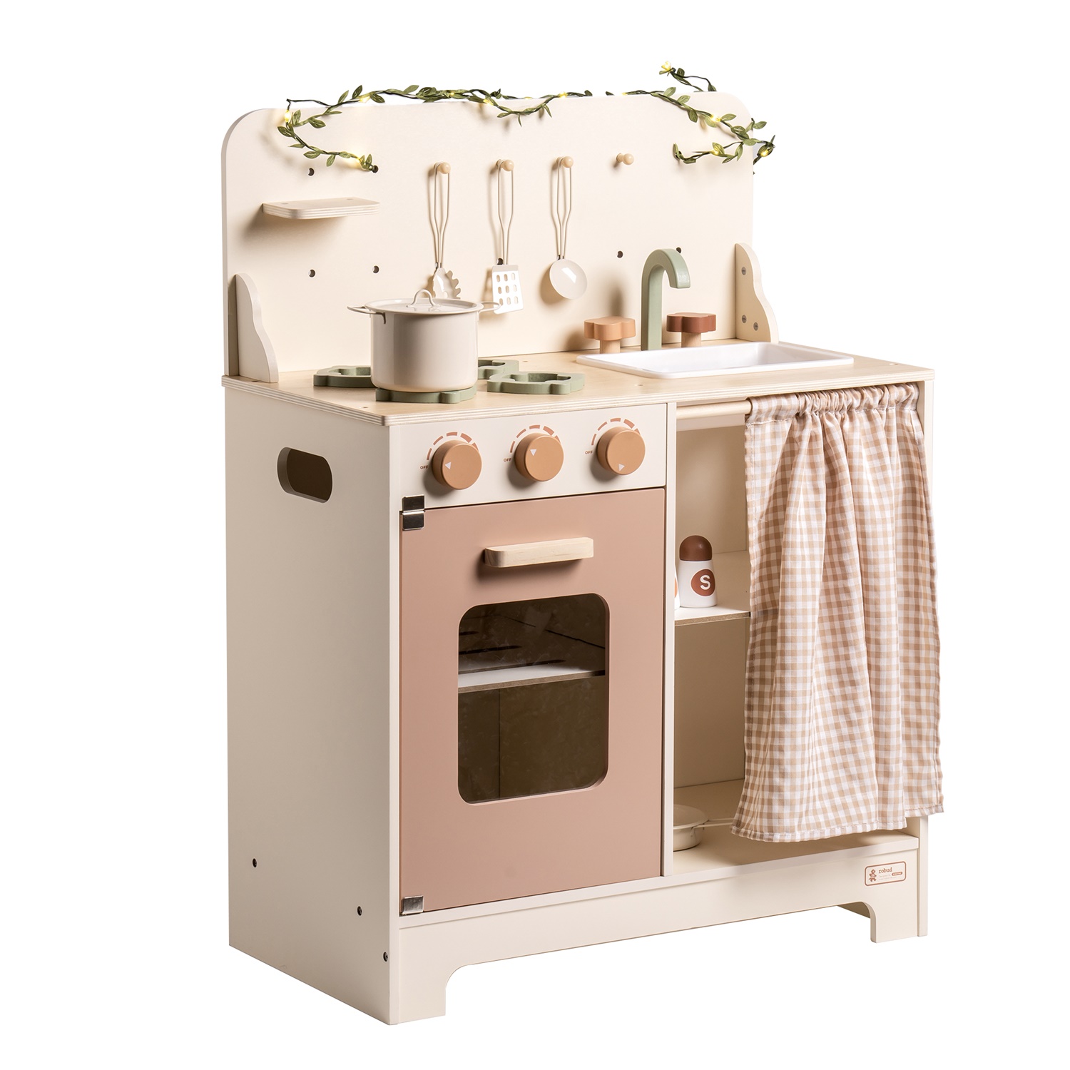 CIPACHO Stylish Cream Modern Kitchen Playset for Kids, Great Gift for Boys and Girls