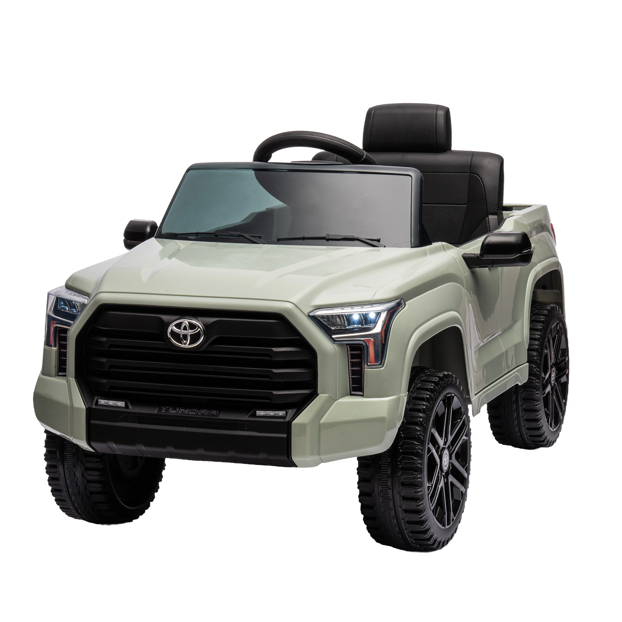 CIPACHO 12V Kids Electric Ride On Car Toy Licensed Toyota Tundra Pickup with 2.4G Remote Control, Car for kids 3 Speed Adjustable, Green