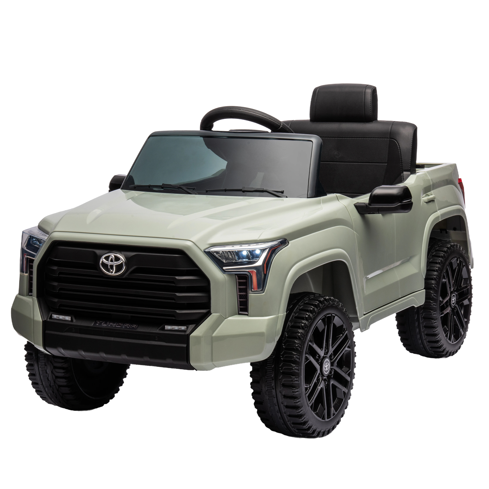 CIPACHO 12V Kids Electric Ride On Car Toy Licensed Toyota Tundra Pickup with 2.4G Remote Control, Car for kids 3 Speed Adjustable, Green