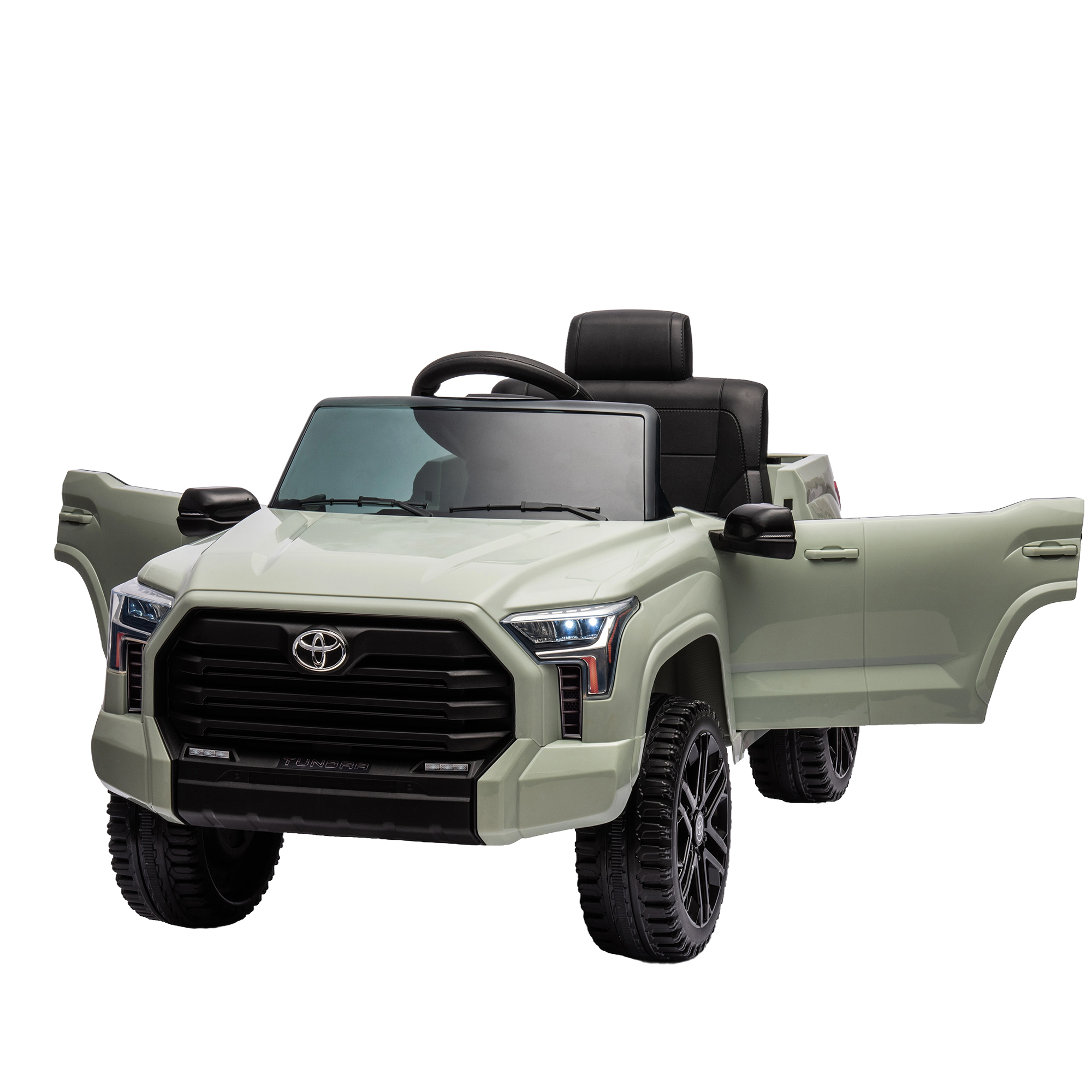 CIPACHO 12V Kids Electric Ride On Car Toy Licensed Toyota Tundra Pickup with 2.4G Remote Control, Car for kids 3 Speed Adjustable, Green