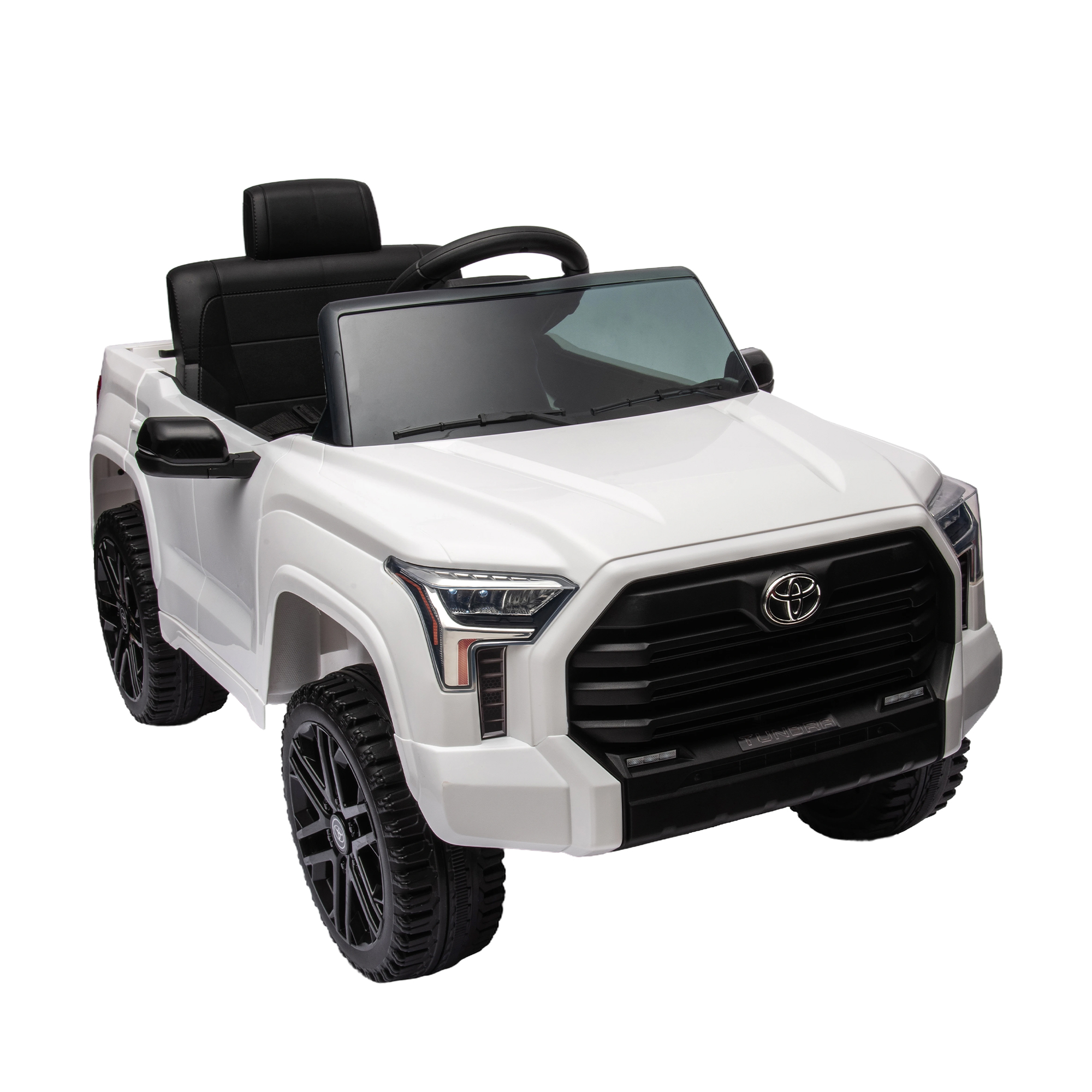 CIPACHO 12V Kids Electric Ride On Car Toy Licensed Toyota Tundra Pickup with 2.4G Remote Control, Car for kids 3 Speed Adjustable, White