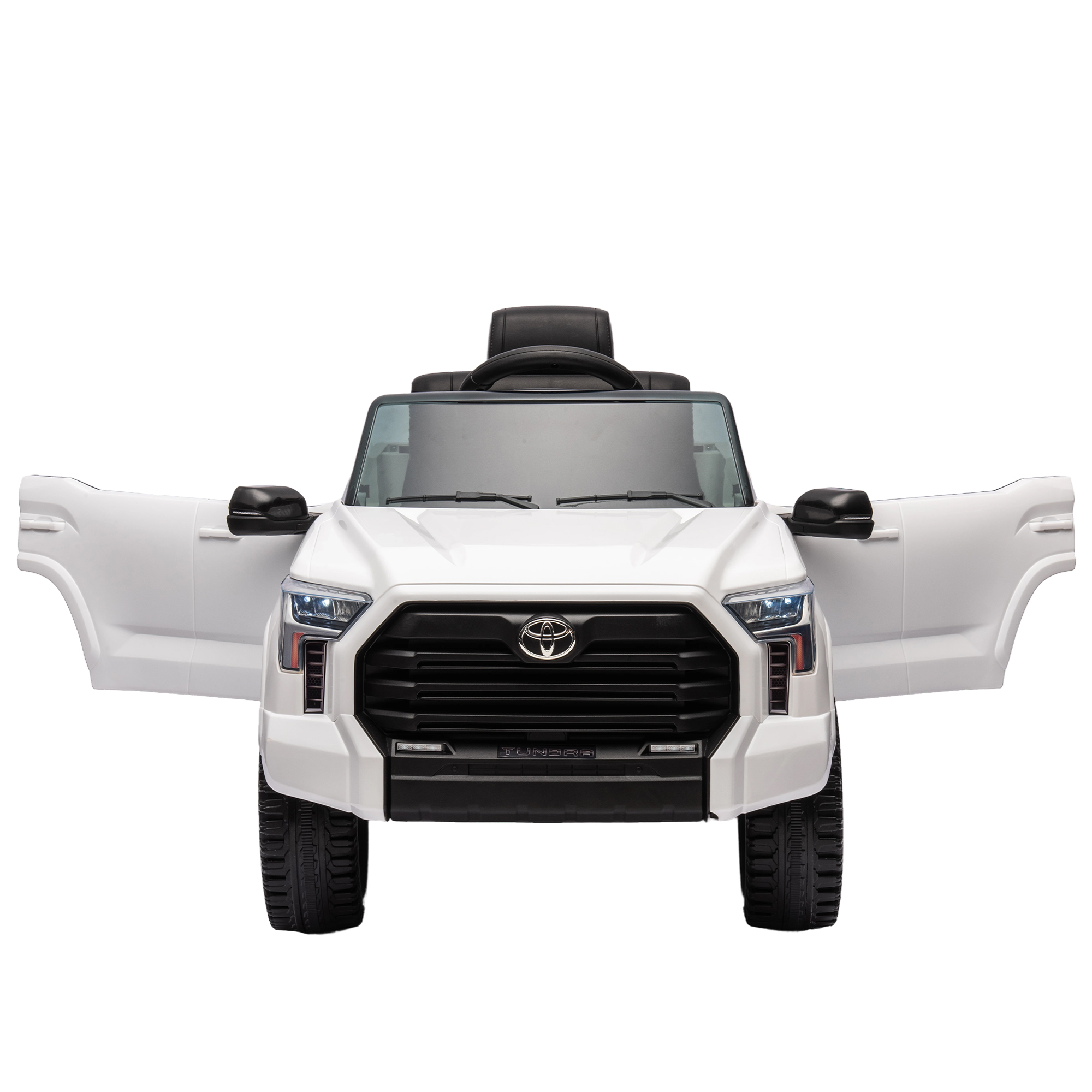 CIPACHO 12V Kids Electric Ride On Car Toy Licensed Toyota Tundra Pickup with 2.4G Remote Control, Car for kids 3 Speed Adjustable, White