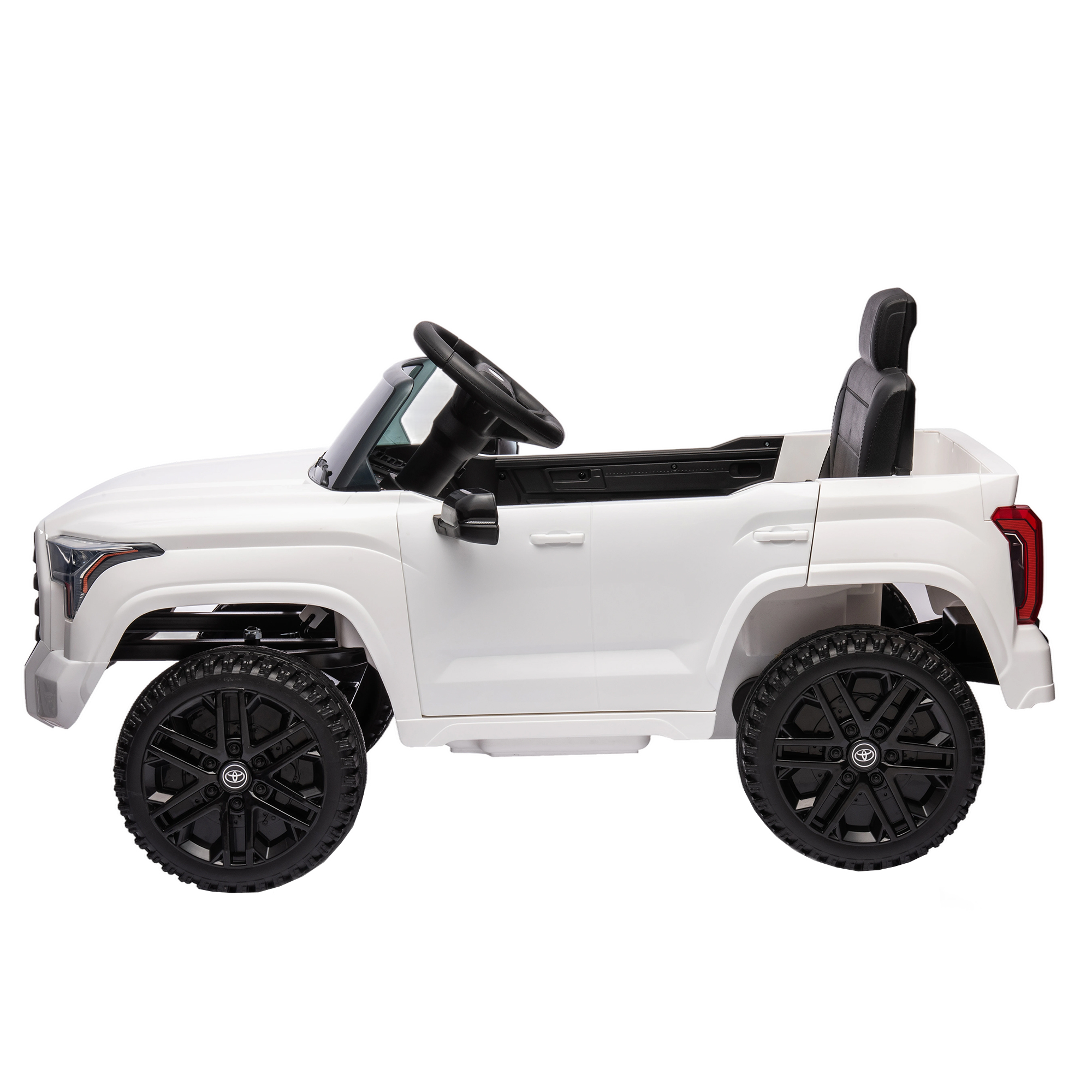 CIPACHO 12V Kids Electric Ride On Car Toy Licensed Toyota Tundra Pickup with 2.4G Remote Control, Car for kids 3 Speed Adjustable, White