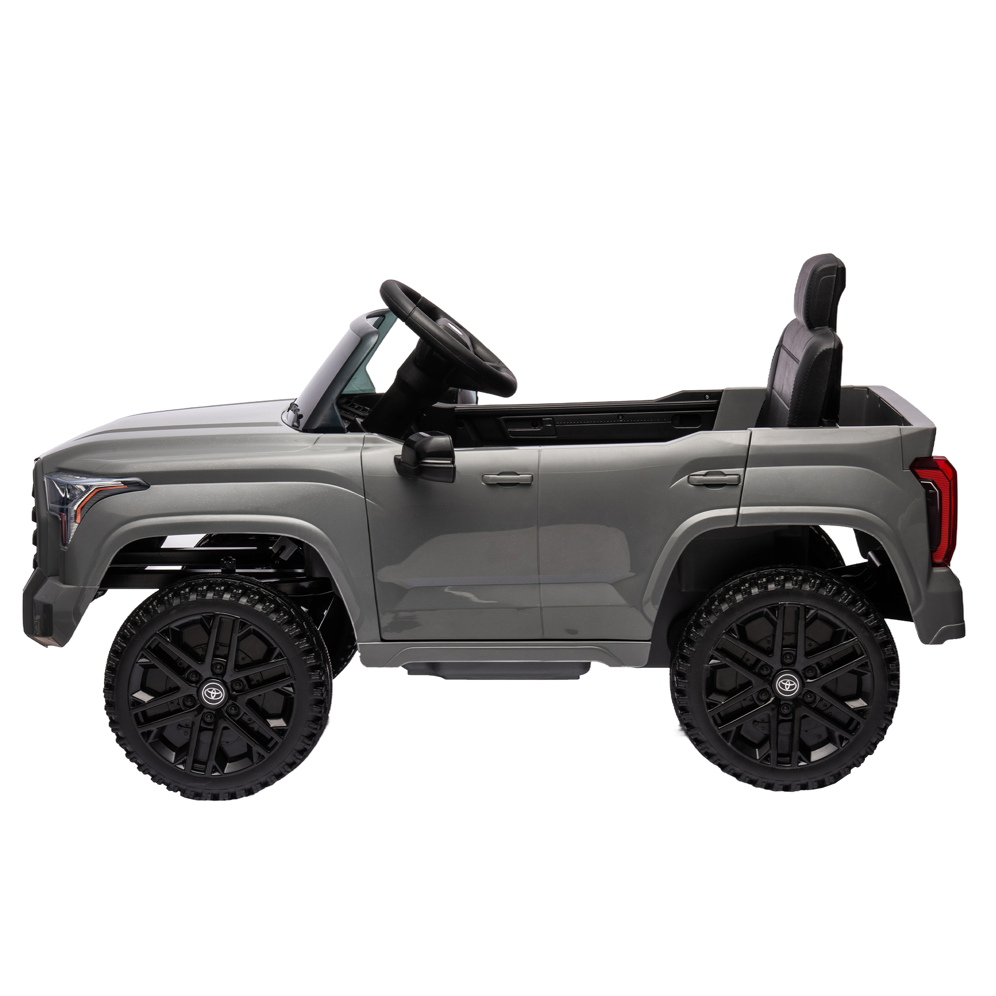 CIPACHO 12V Kids Electric Ride On Car Toy Licensed Toyota Tundra Pickup with 2.4G Remote Control, Car for kids 3 Speed Adjustable, Gray