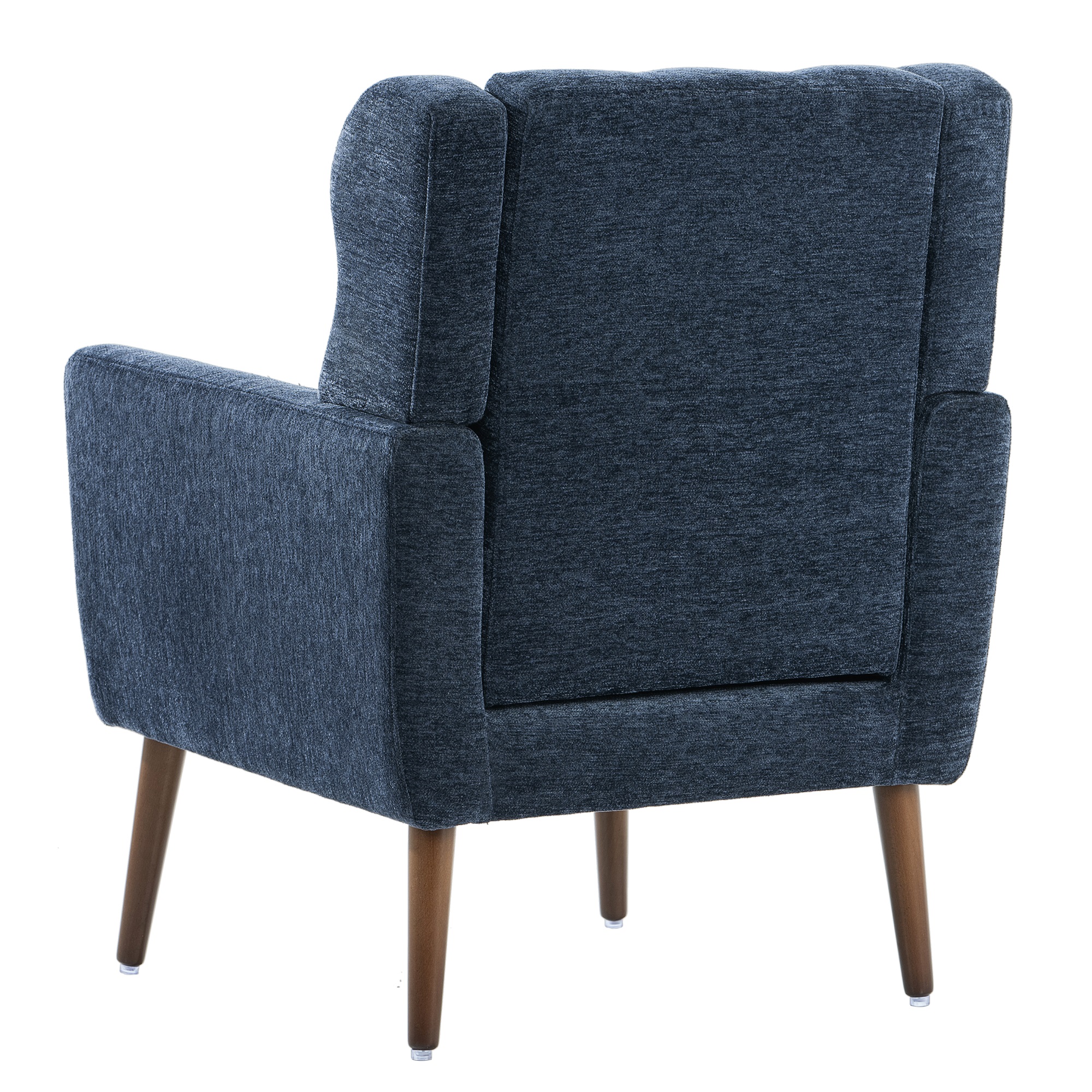 Resenkos Reading Arm Living Room Comfy Accent Chairs for Bedroom, Comfy Upholstered Single Sofa Dark Blue