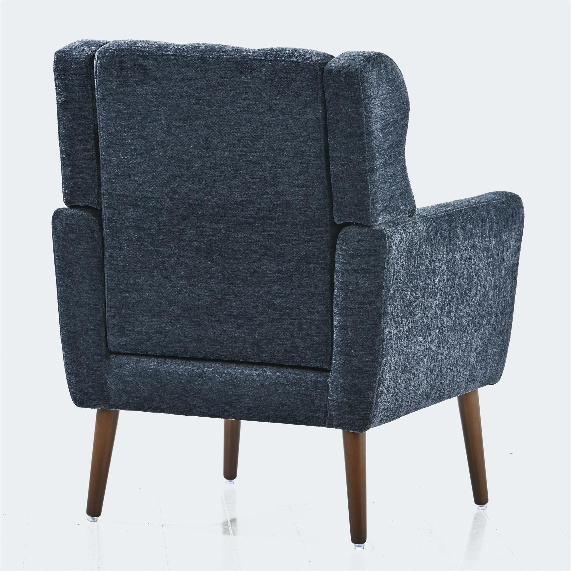 Resenkos Reading Arm Living Room Comfy Accent Chairs for Bedroom, Comfy Upholstered Single Sofa Dark Blue