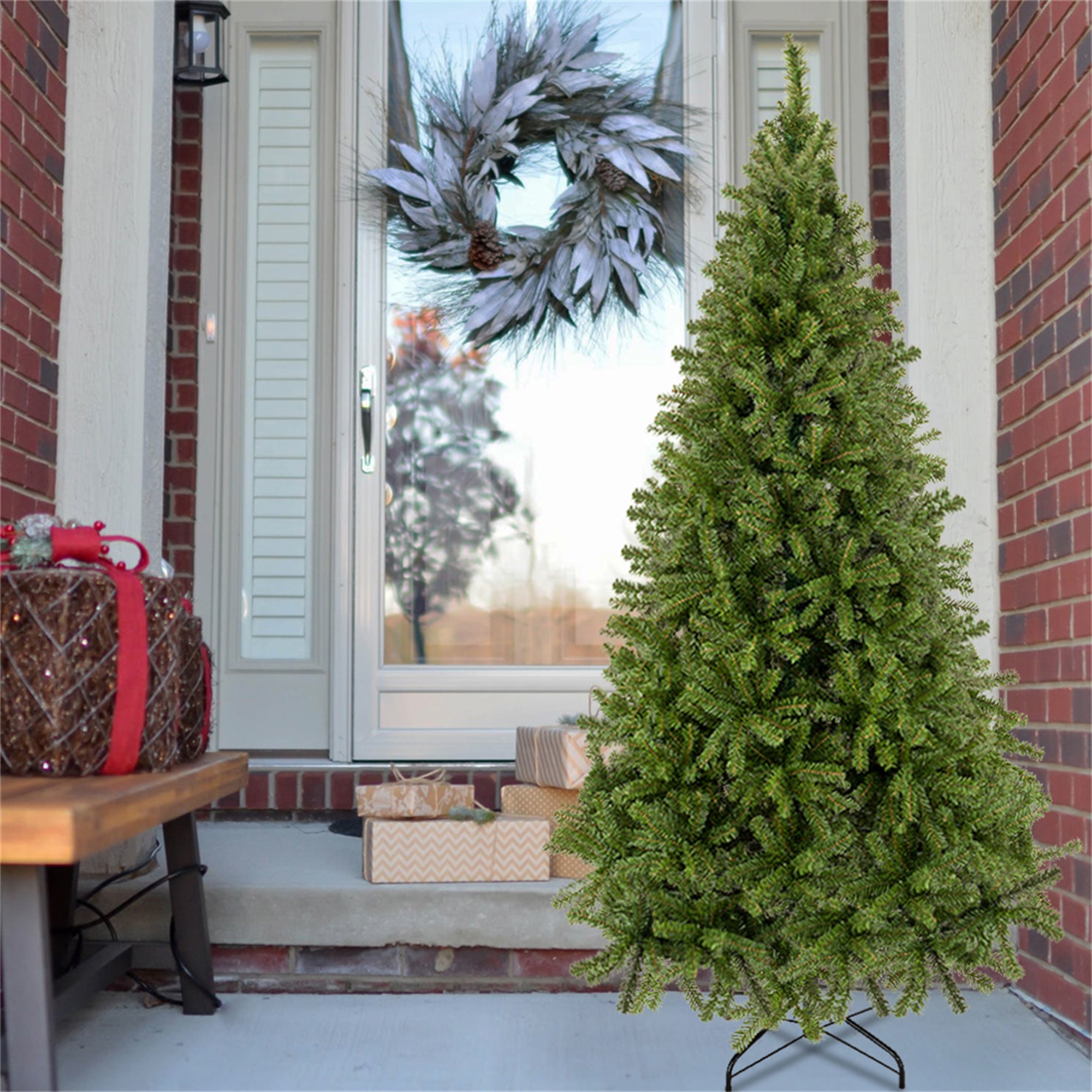 Kepooman 7.5FT Christmas Tree, PVC Xmas Tree with 1450 Branch for Home, Yellow Green Kepooman 7.5FT Christmas Tree, PVC Xmas Tree with 1450 Branch for Home, Yellow Green