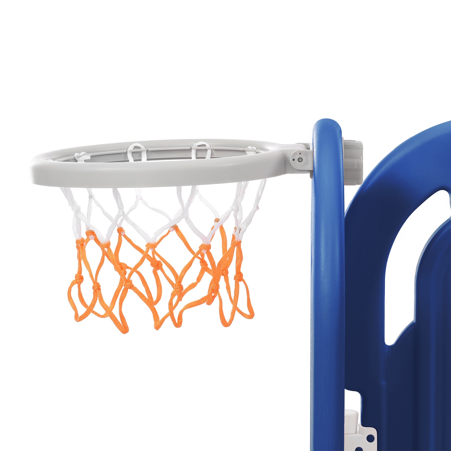 CIPACHO Toddler Climber and Slide Set 4 in 1, Kids Playground with Basketball Hoop, Climbing Ramp for Age 1-5, Blue