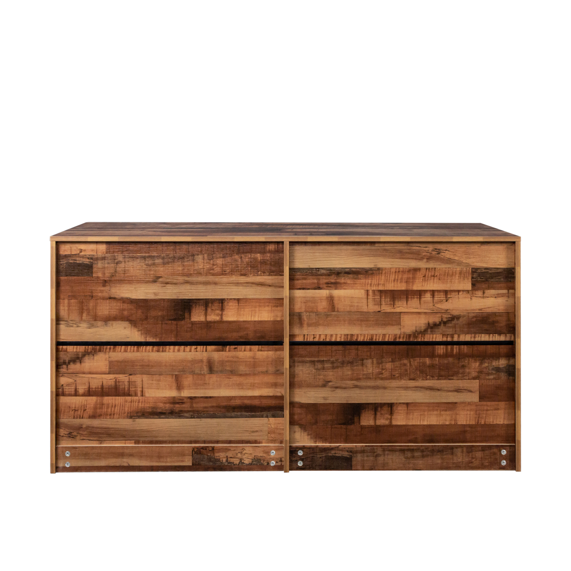 Spaco Dresser for Bedroom 6 Drawers Dresser Chest of Drawer Bedroom Furniture, Walnut Dresser