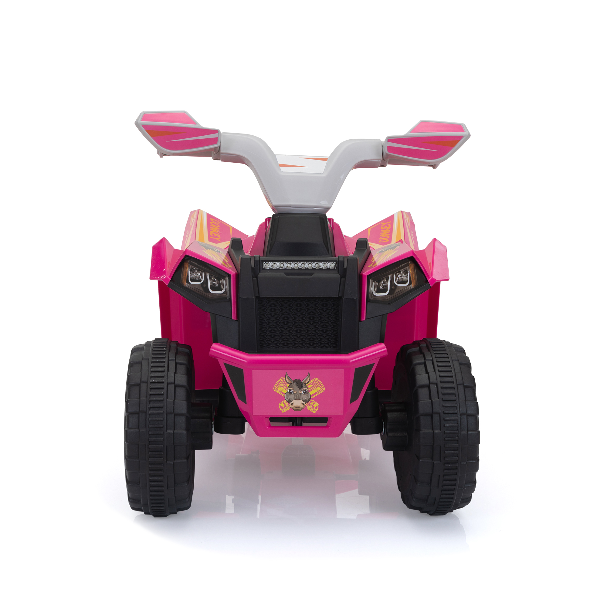 CIPACHO Kids ATV, 6V Battery Powered Electric Vehicle with Trailer, Ride on Car 4 Wheeler Quad for Toddler Boys Girls 18-36 Months, Pink