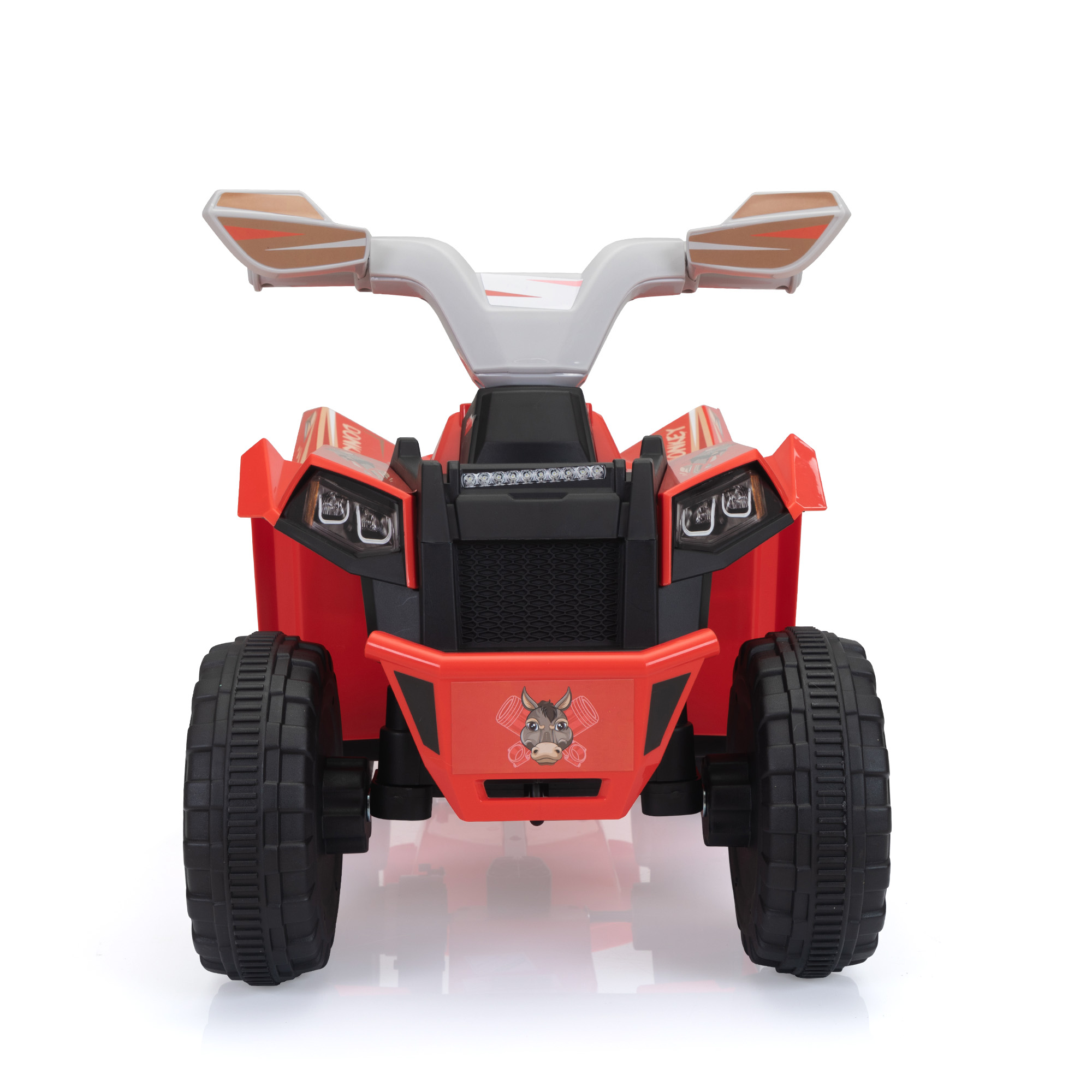 CIPACHO Kids ATV with Trailer, 6V Battery Powered Electric Quad, Motorized Ride On Mini Vehicle Car for Toddlers Boys Girls, Red