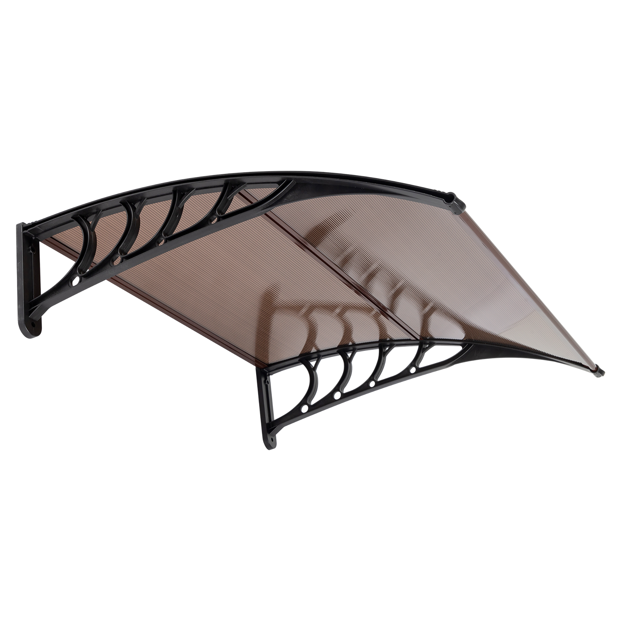 Kepooman 40"x 35" Patio Awning for Outdoor, Awning Canopy for Patio, Door Window Awning, Light Brown