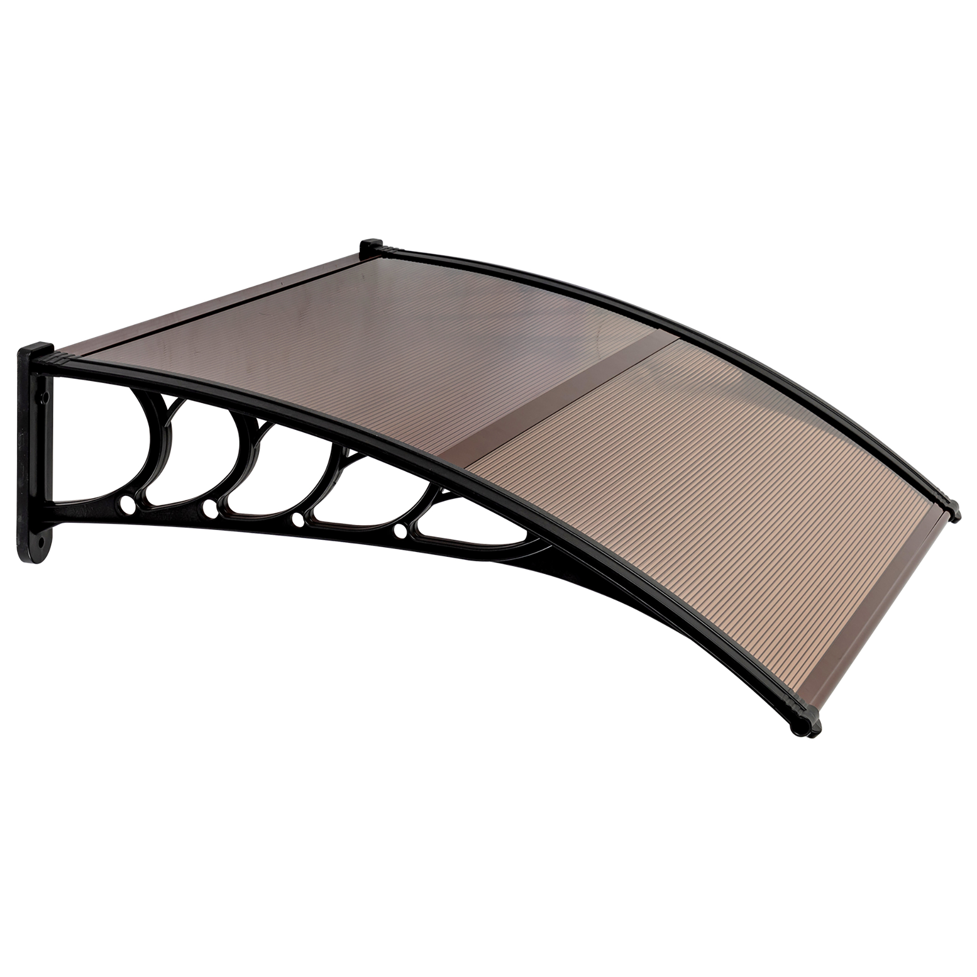 Kepooman 40"x 35" Patio Awning for Outdoor, Awning Canopy for Patio, Door Window Awning, Light Brown