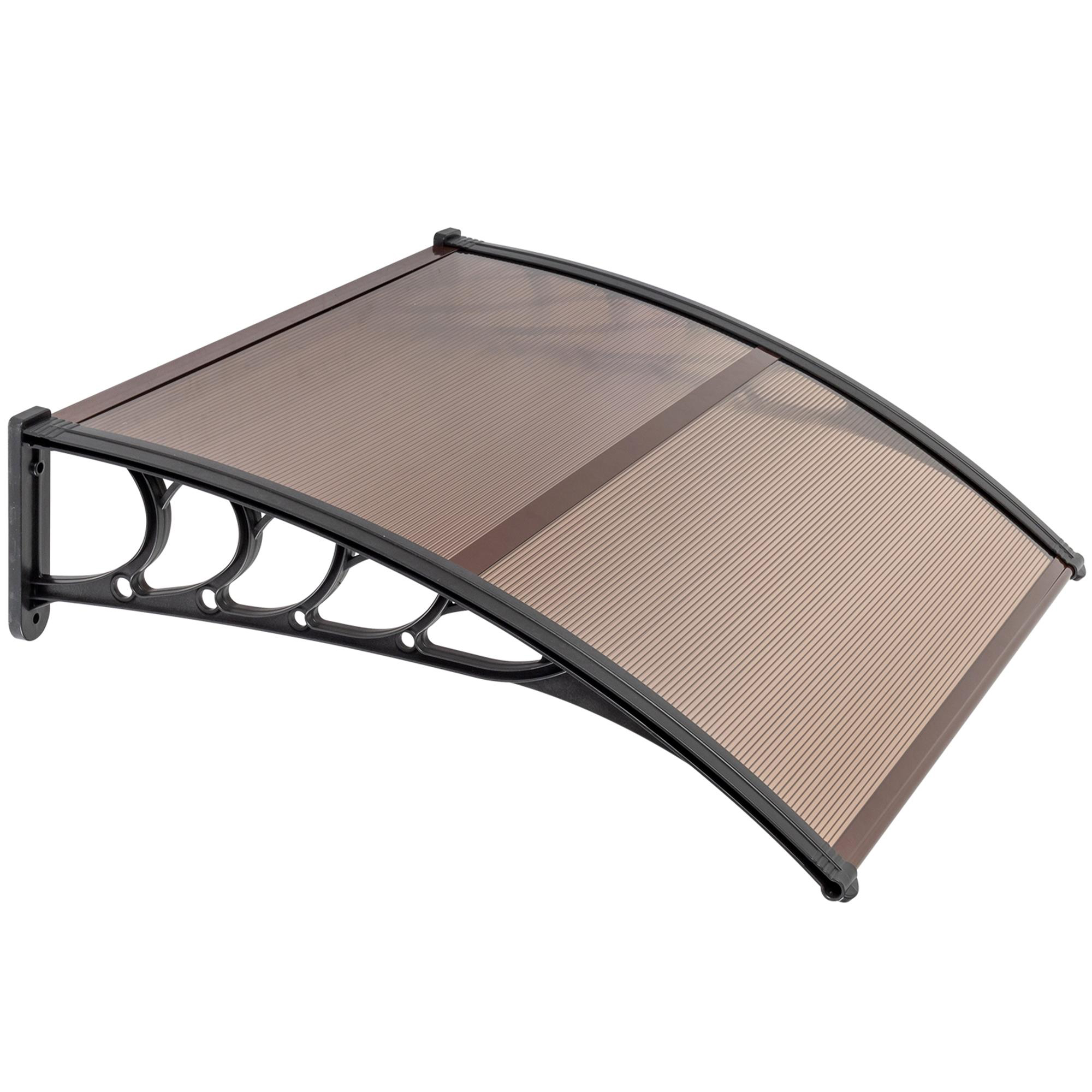 Kepooman 40"x 35" Patio Awning for Outdoor, Awning Canopy for Patio, Door Window Awning, Light Brown