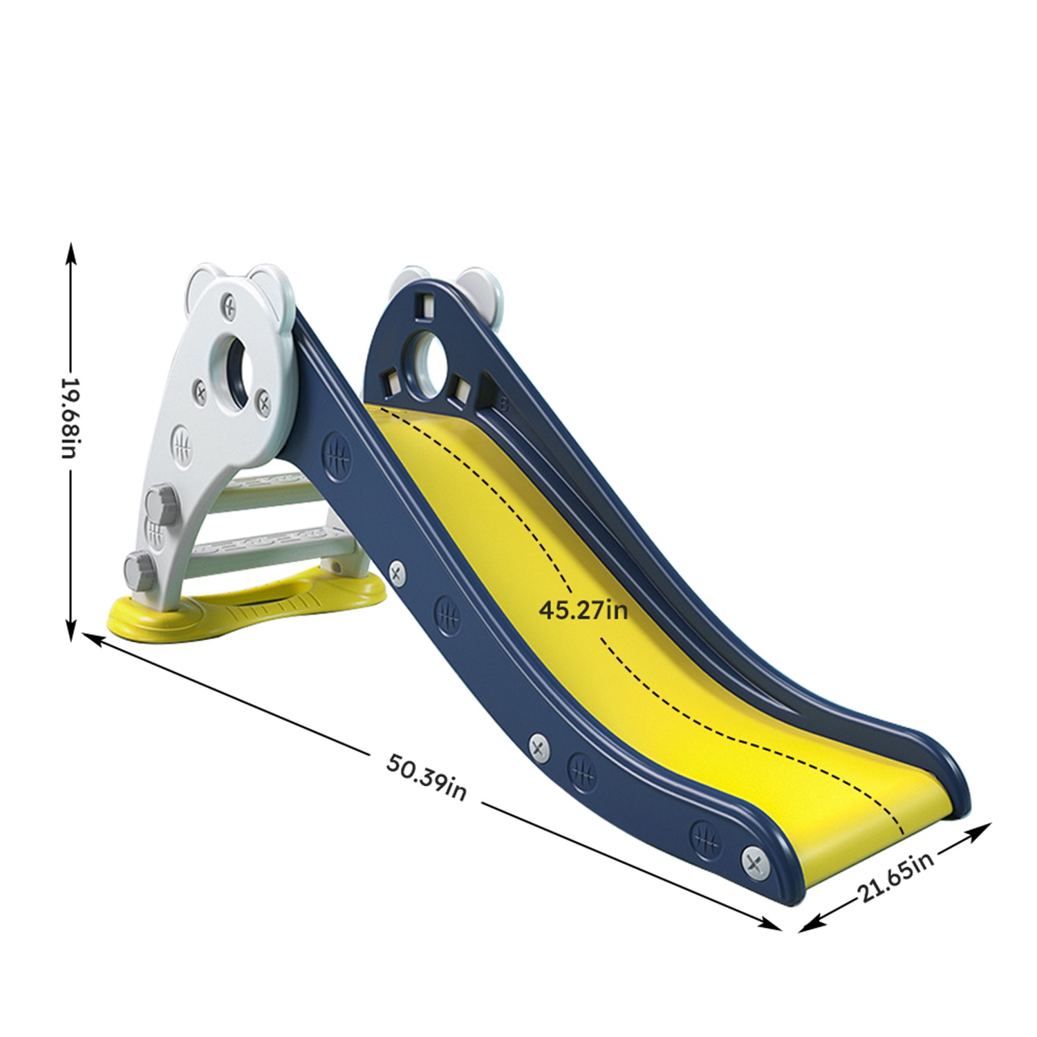 CIPACHO Kids Slide Toys, Play Climber Slide Playset for Toddler Age 1-3, Navy