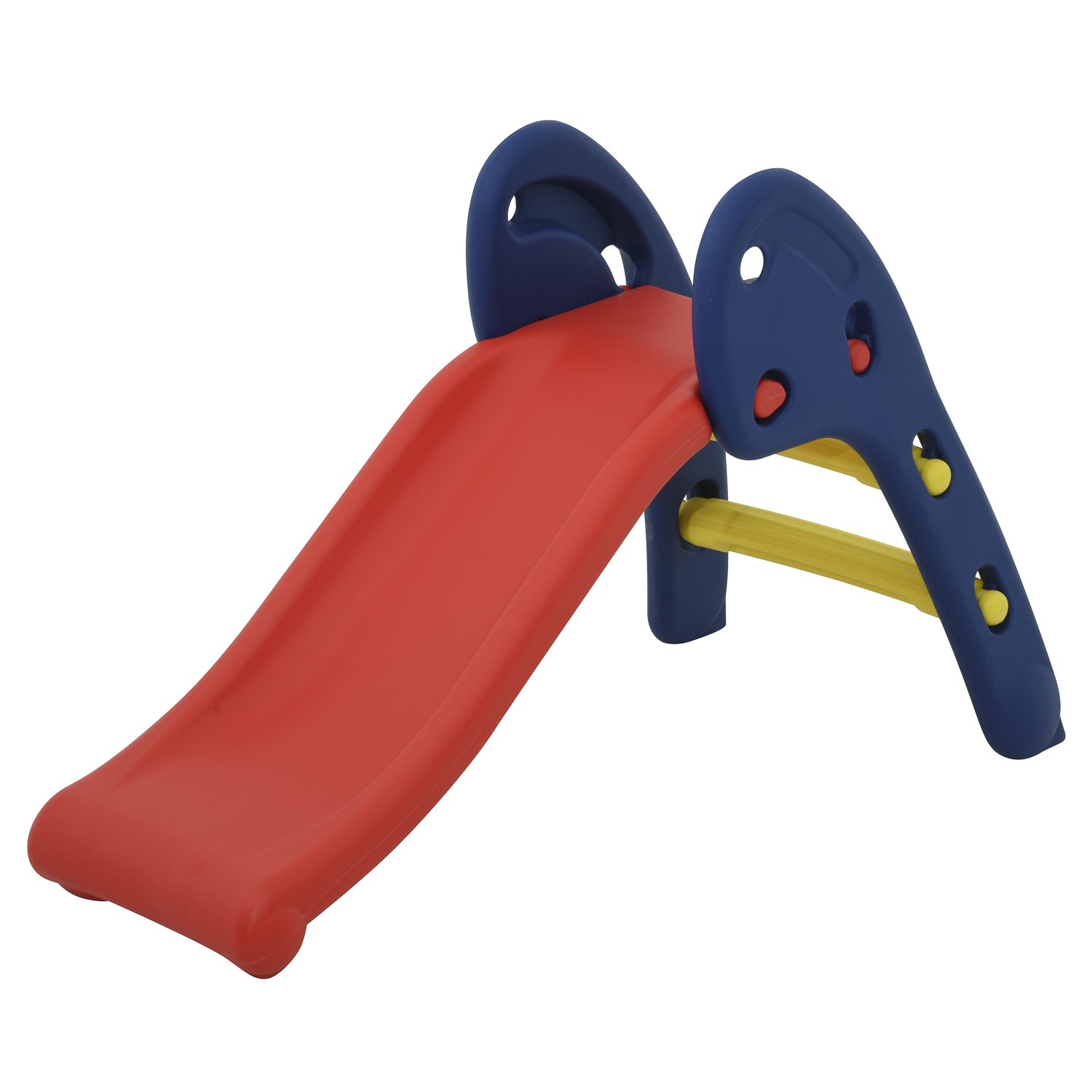 CIPACHO Kids Plastic Foldable Slide, Indoor Outdoor Play Climber Slide Playset, Red