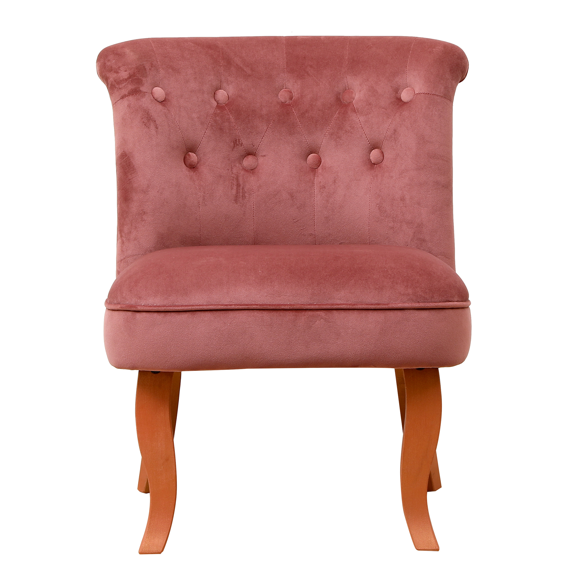 Kadyn 29" Wood Armchair, Single Sofa Chairs for Living Room, Upholstered Accent chairs, Pink