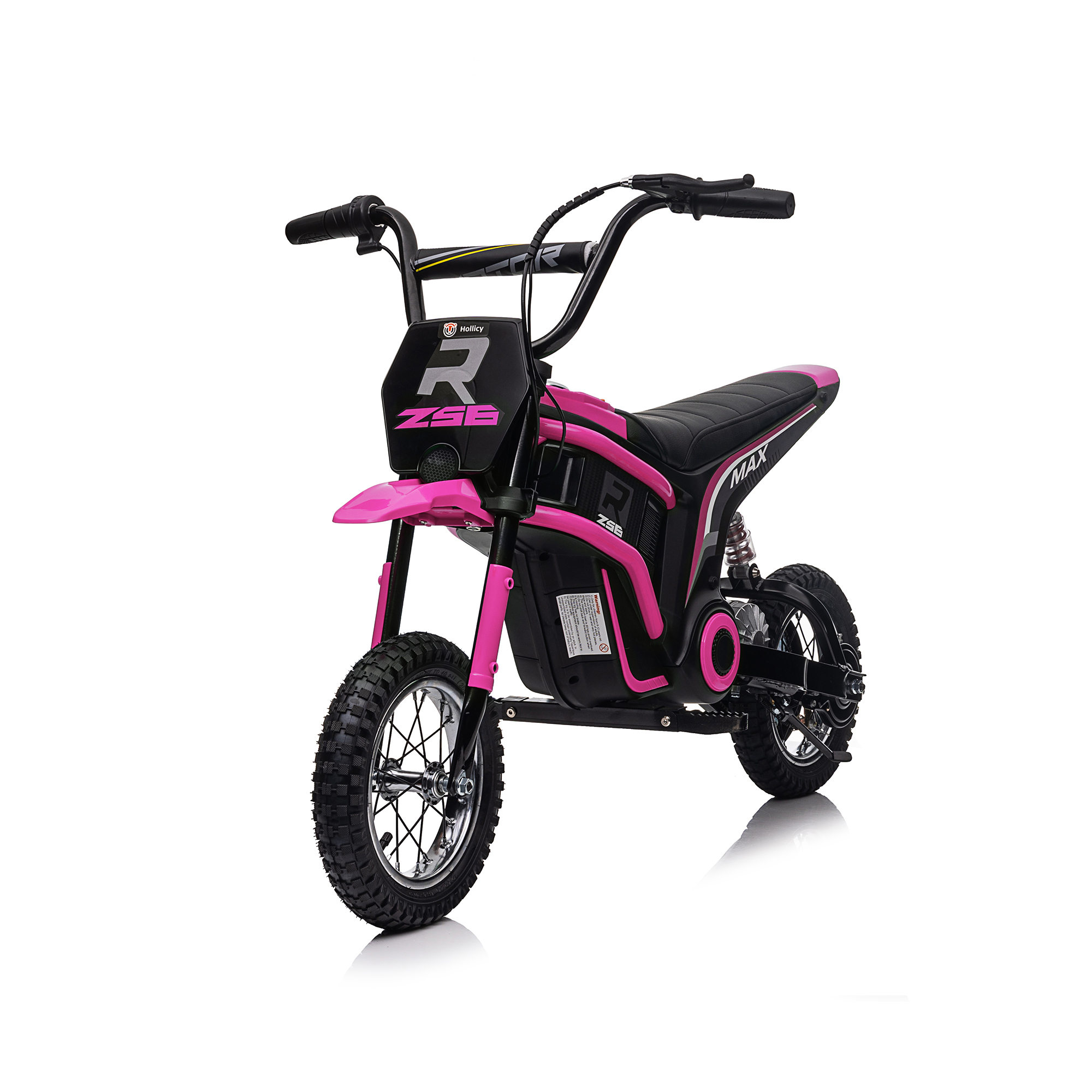 CIPACHO 24V Kids Ride On Toy Dirt Bike-XXL Large, Electric Motorcycle for Kids 8-12, Speeds up to 14.29mph, Authentic Motocross Bike Geometry, Pink