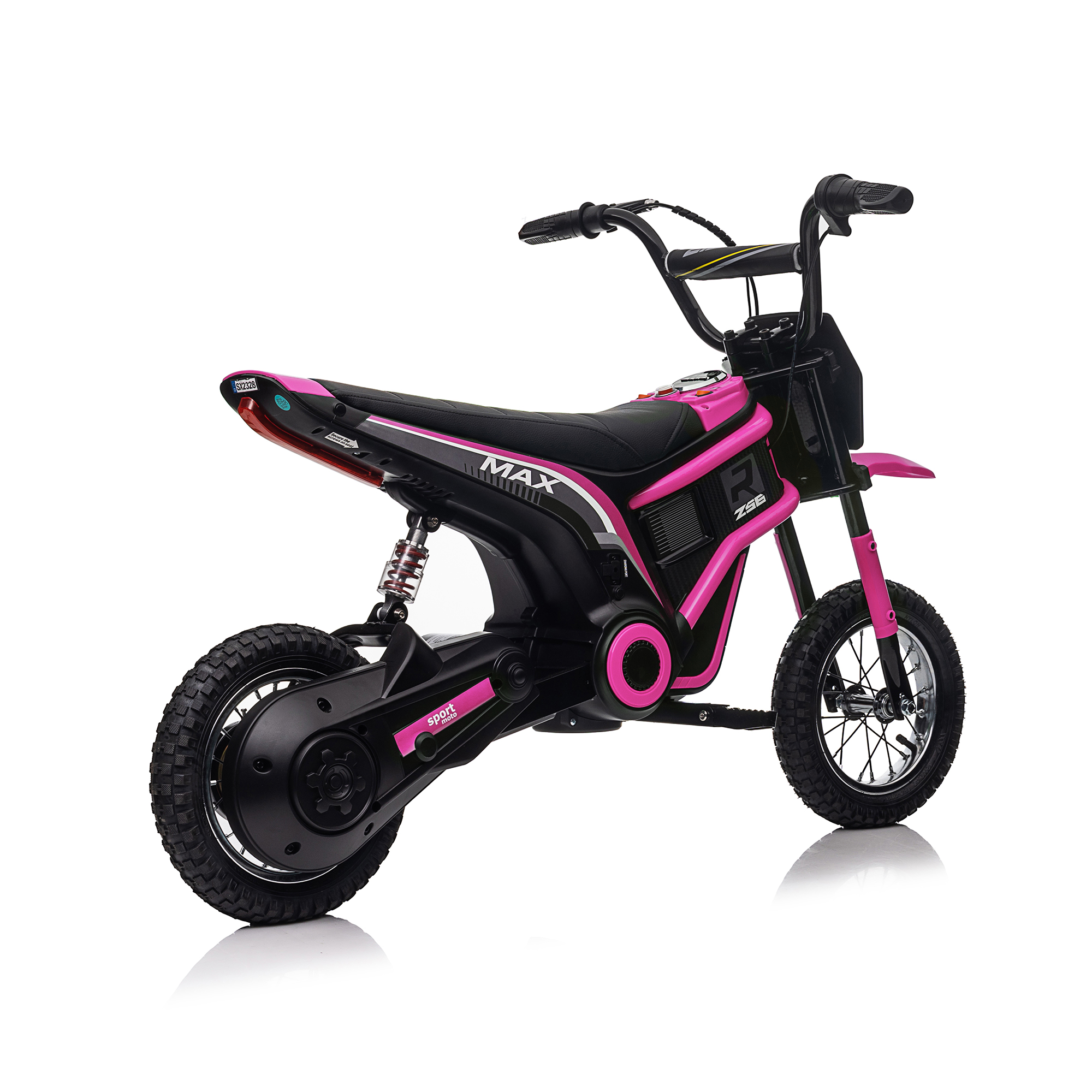 CIPACHO 24V Kids Ride On Toy Dirt Bike-XXL Large, Electric Motorcycle for Kids 8-12, Speeds up to 14.29mph, Authentic Motocross Bike Geometry, Pink