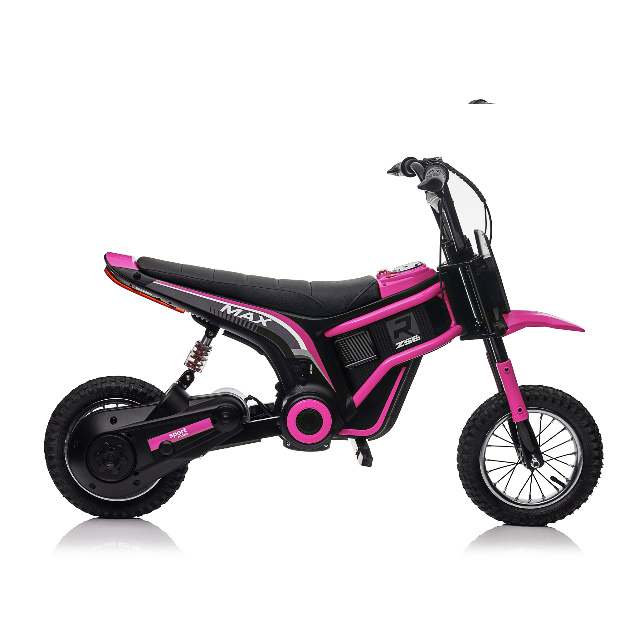 CIPACHO 24V Kids Ride On Toy Dirt Bike-XXL Large, Electric Motorcycle for Kids 8-12, Speeds up to 14.29mph, Authentic Motocross Bike Geometry, Pink