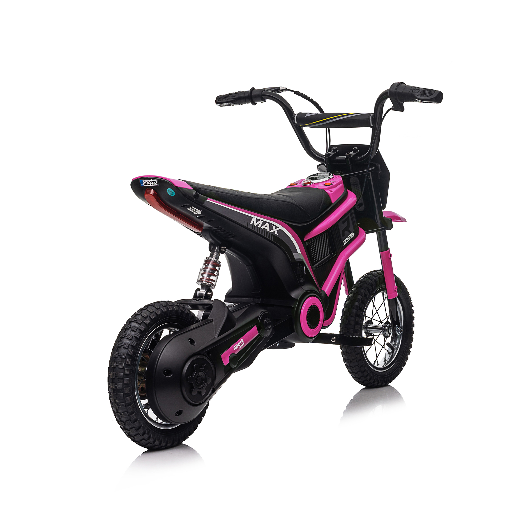 CIPACHO 24V Kids Ride On Toy Dirt Bike-XXL Large, Electric Motorcycle for Kids 8-12, Speeds up to 14.29mph, Authentic Motocross Bike Geometry, Pink