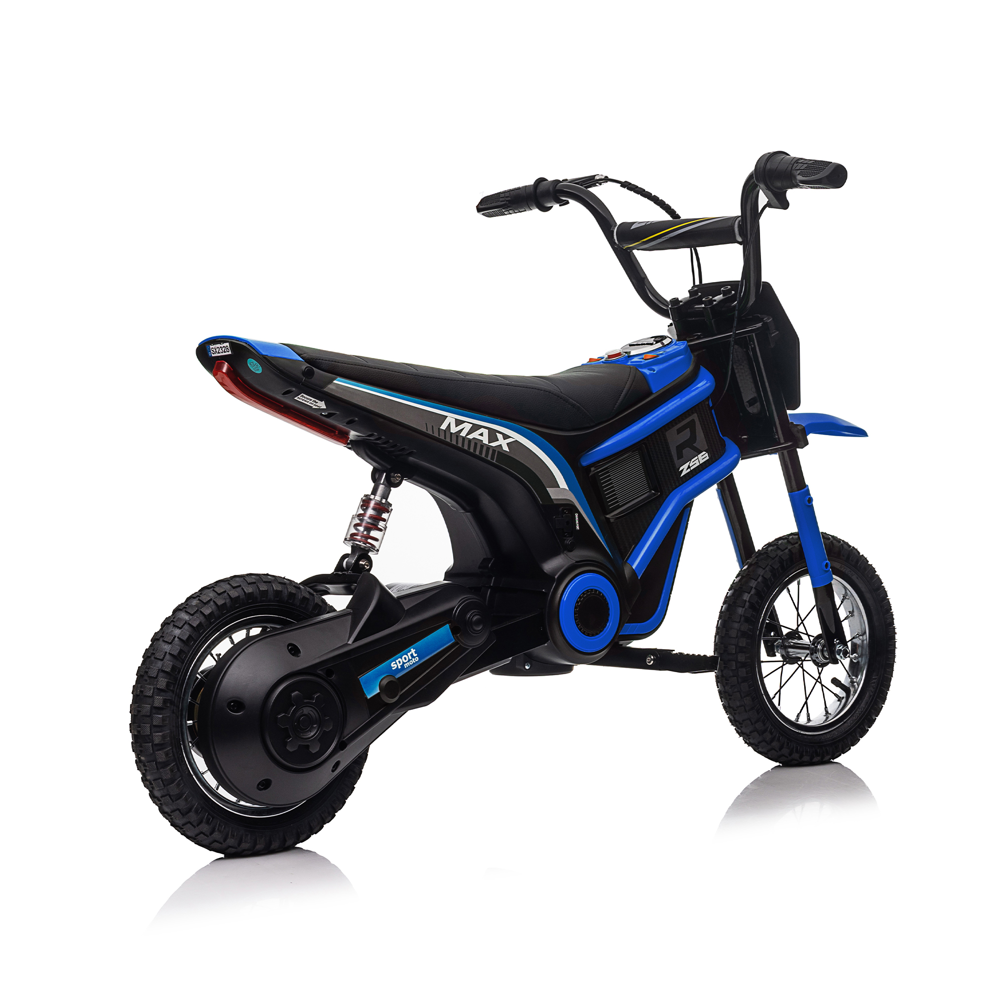 CIPACHO 24V Kids Ride On Toy Dirt Bike-XXL Large, Electric Motorcycle for Kids 8-12, Speeds up to 14.29mph, Authentic Motocross Bike Geometry, Blue