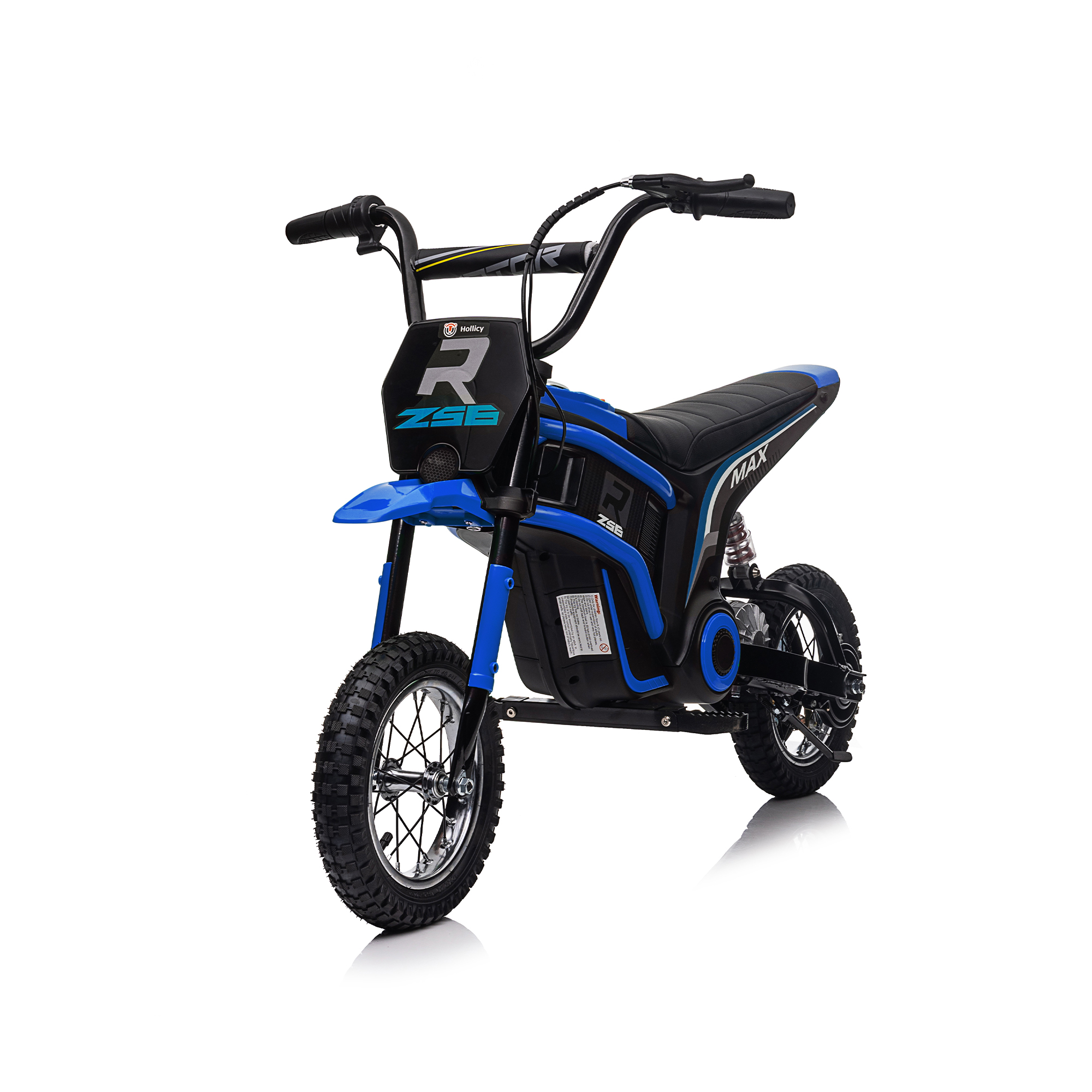 CIPACHO 24V Kids Ride On Toy Dirt Bike-XXL Large, Electric Motorcycle for Kids 8-12, Speeds up to 14.29mph, Authentic Motocross Bike Geometry, Blue