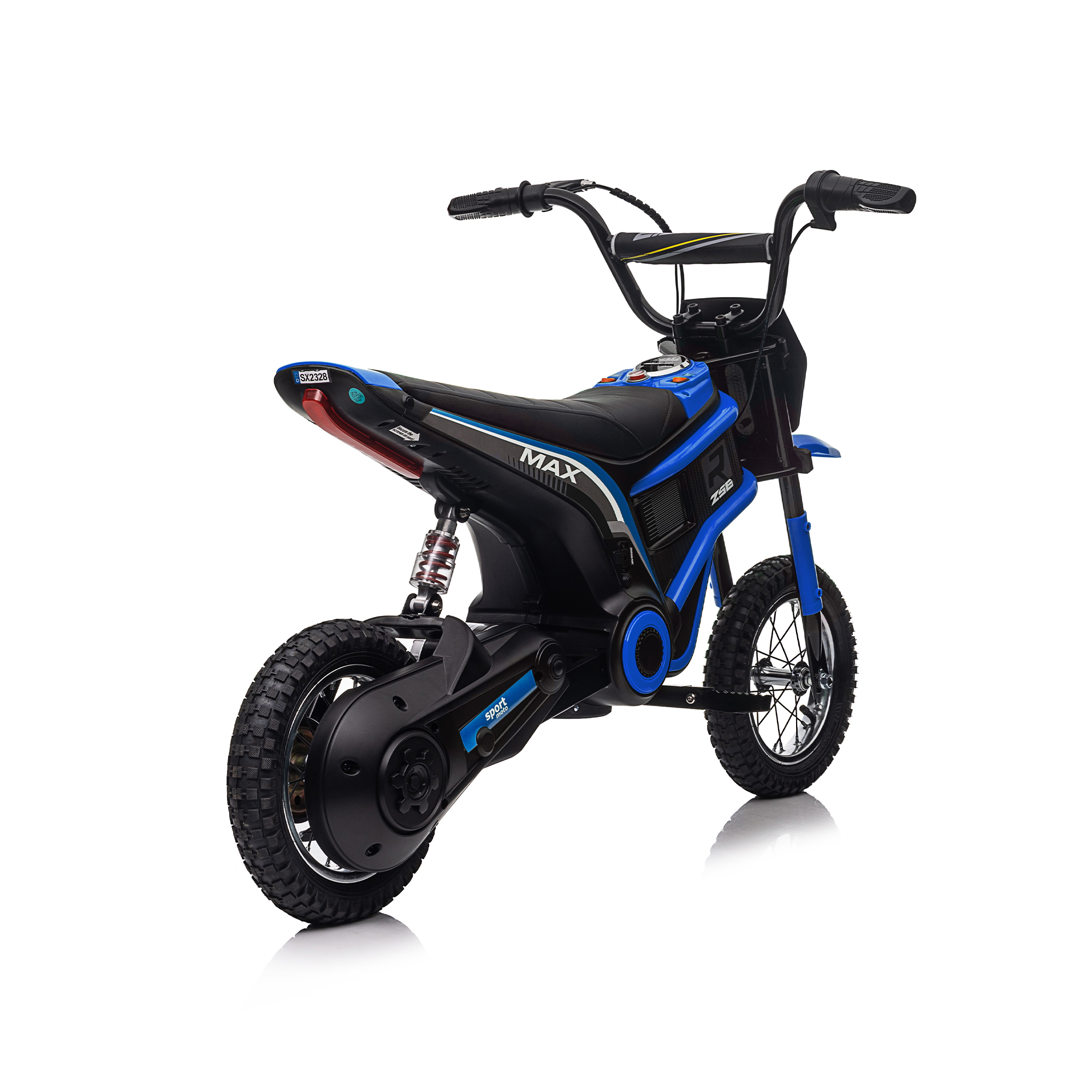 CIPACHO 24V Kids Ride On Toy Dirt Bike-XXL Large, Electric Motorcycle for Kids 8-12, Speeds up to 14.29mph, Authentic Motocross Bike Geometry, Blue