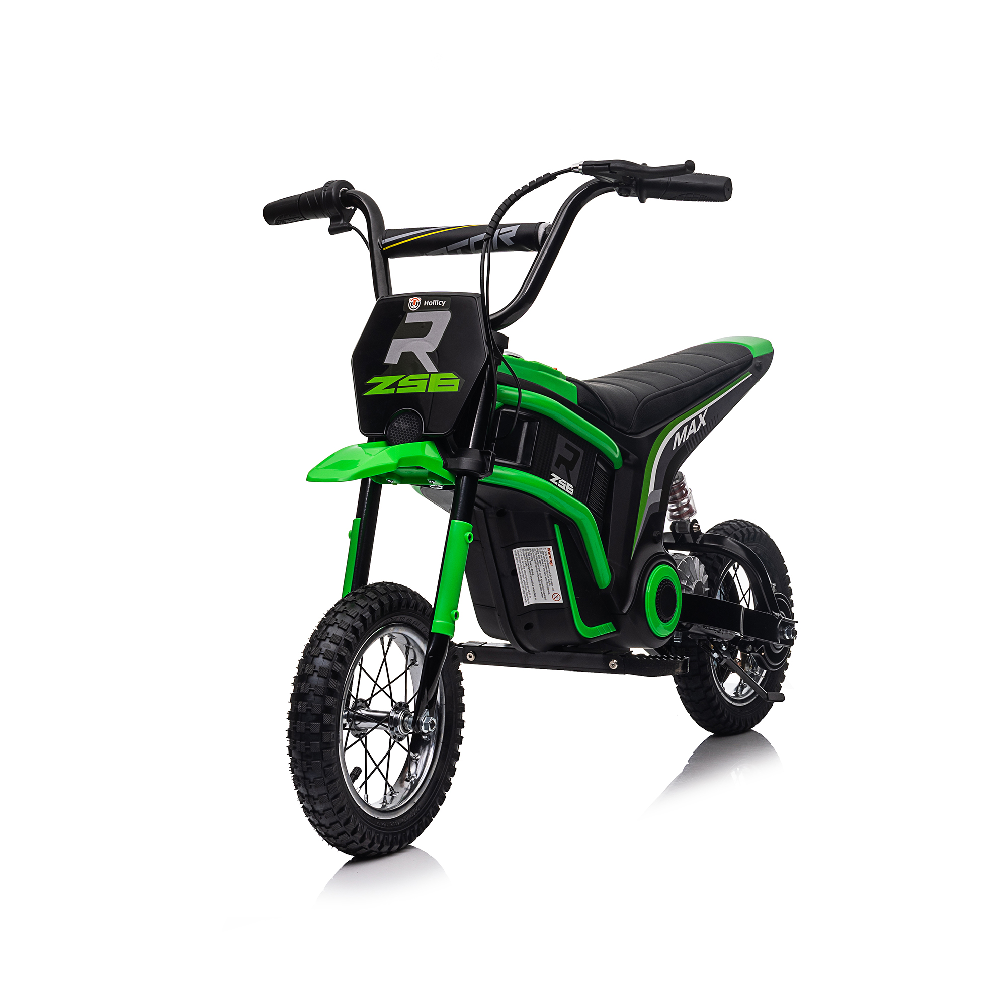 CIPACHO 24V Kids Ride On Toy Dirt Bike-XXL Large, Electric Motorcycle for Kids 8-12, Speeds up to 14.29mph, Authentic Motocross Bike Geometry, Green