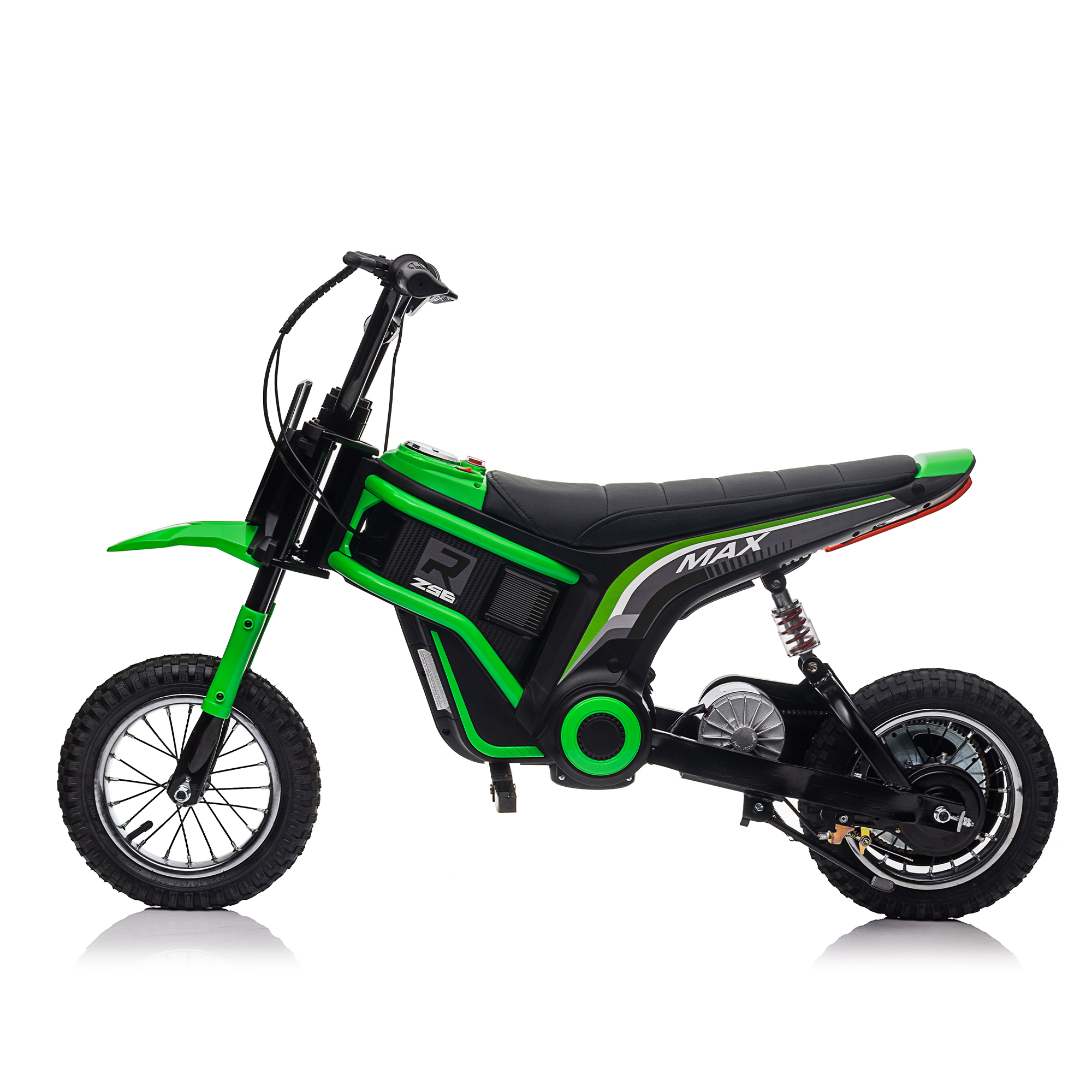 CIPACHO 24V Electric Kids Motorcycle Ride On Toy Dirt Bike-XXL Large, Motocross for Kids 8-12, Speeds up to 14.29mph, Green