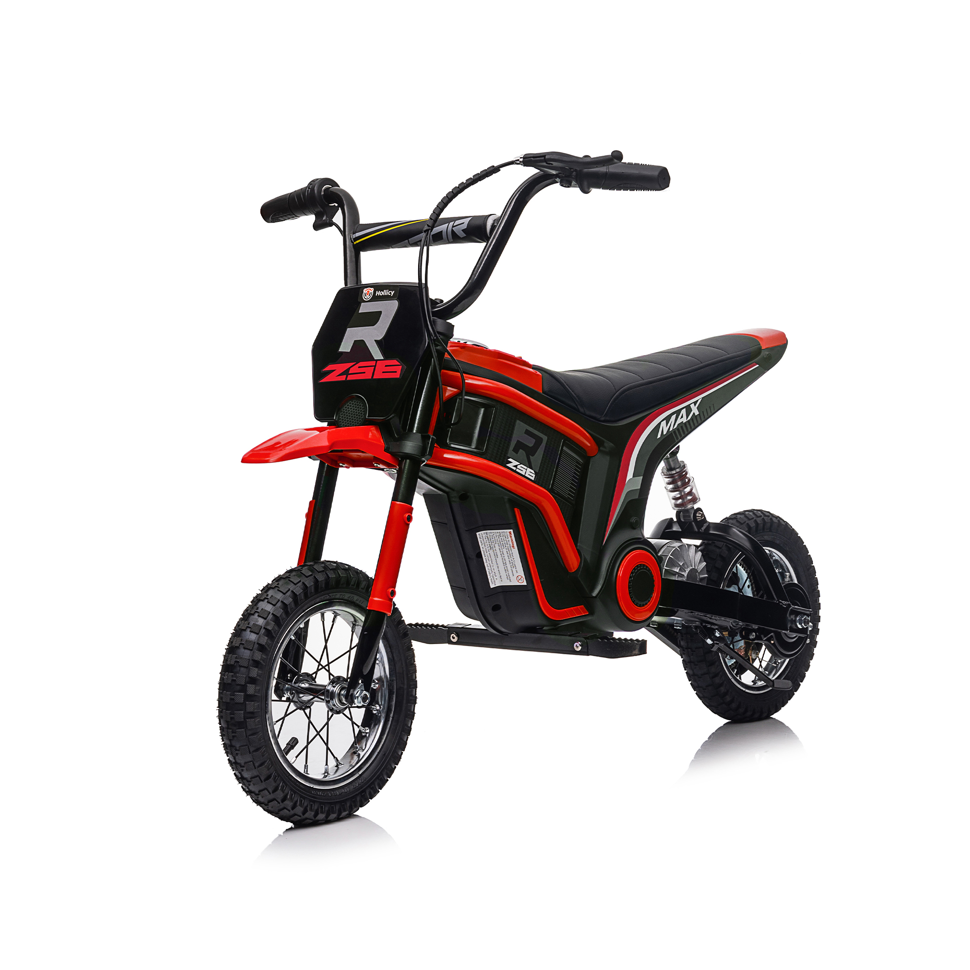 CIPACHO 24V Kids Ride On Toy Dirt Bike-XXL Large, Electric Motorcycle for Kids 8-12, Speeds up to 14.29mph, Authentic Motocross Bike Geometry, Red