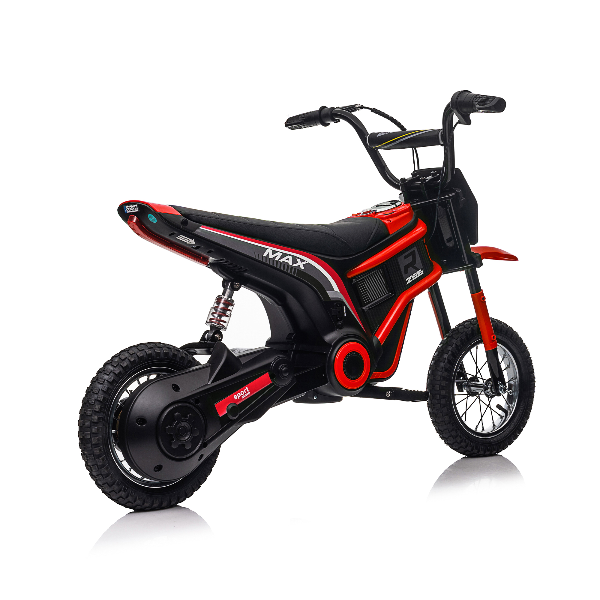 CIPACHO 24V Kids Ride On Toy Dirt Bike-XXL Large, Electric Motorcycle for Kids 8-12, Speeds up to 14.29mph, Authentic Motocross Bike Geometry, Red