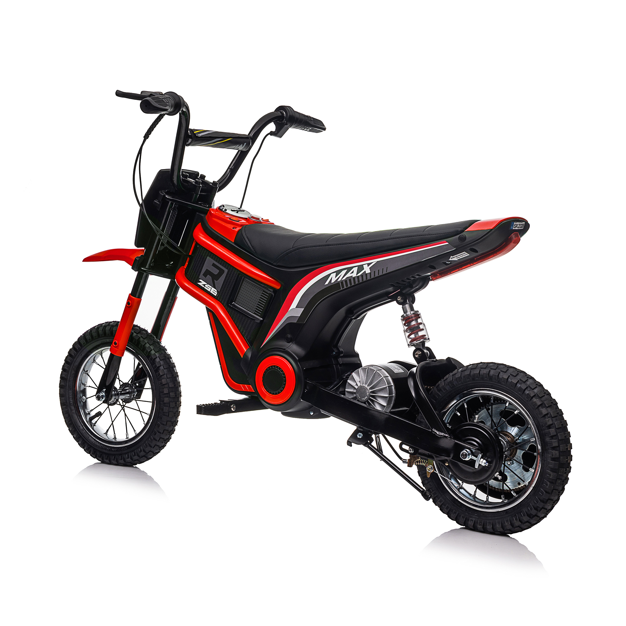 CIPACHO 24V Kids Ride On Toy Dirt Bike-XXL Large, Electric Motorcycle for Kids 8-12, Speeds up to 14.29mph, Authentic Motocross Bike Geometry, Red