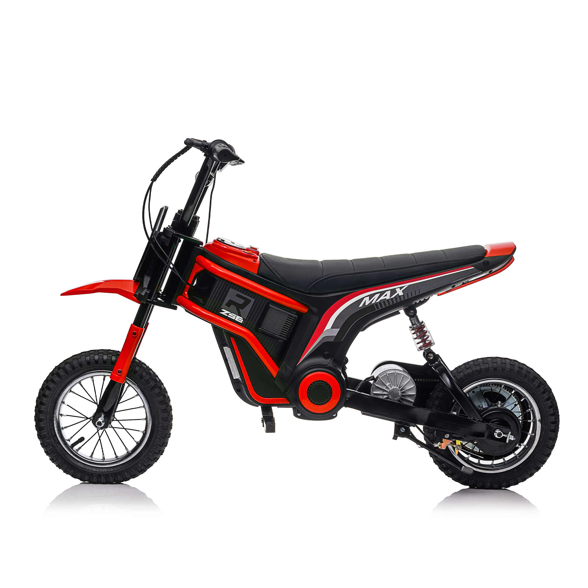 CIPACHO 24V Kids Ride On Toy Dirt Bike-XXL Large, Electric Motorcycle for Kids 8-12, Speeds up to 14.29mph, Authentic Motocross Bike Geometry, Red