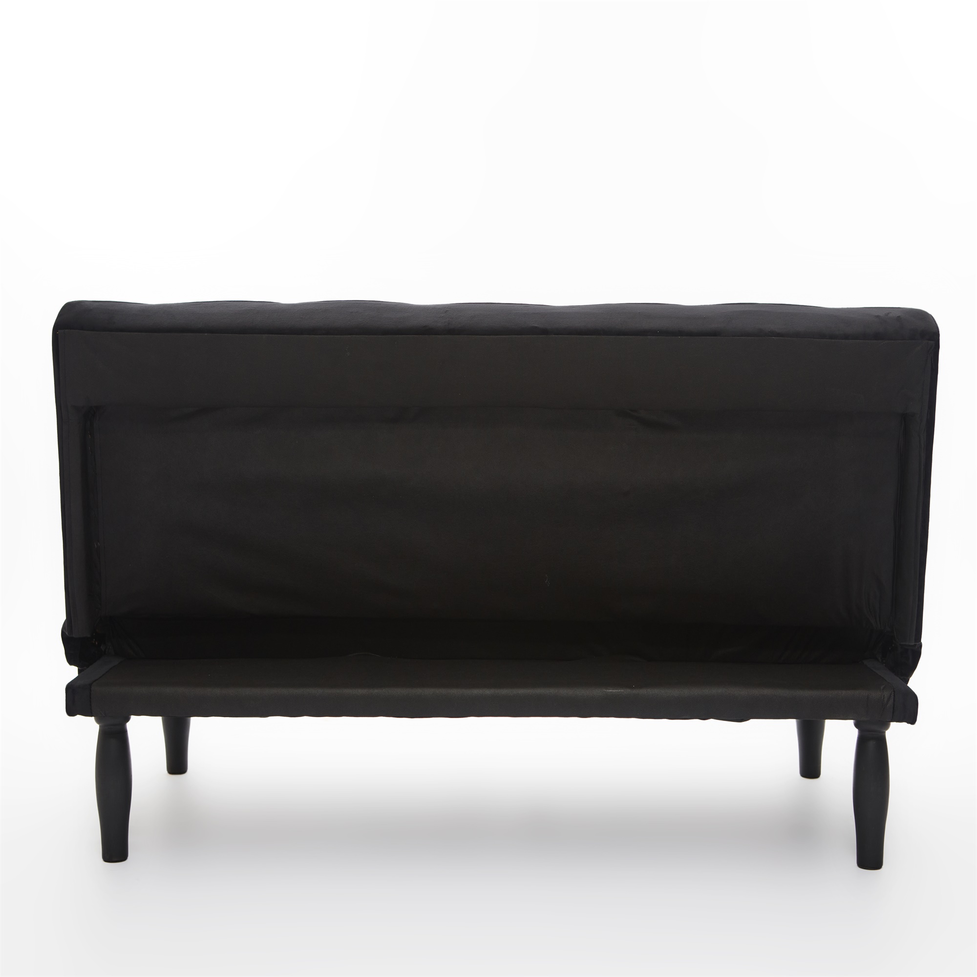 Canddidliike Sofa Converts to Sofa Bed Velvet Sofa Bed for Family Living Room, Apartment, Bedroom, Black