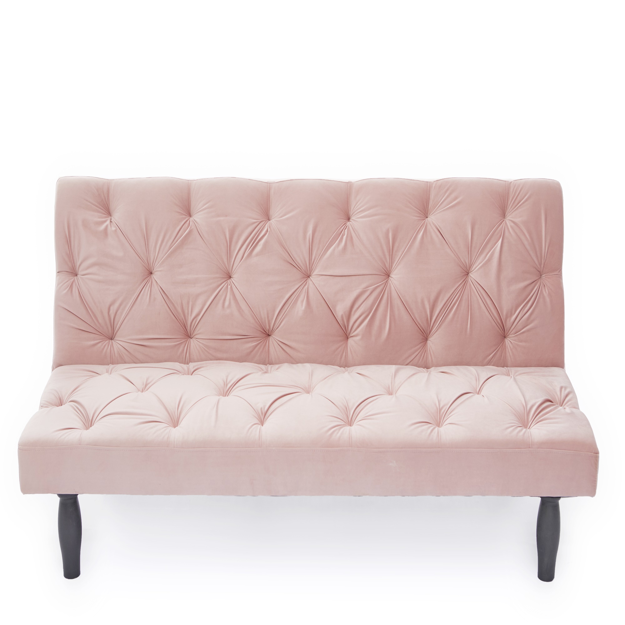 Canddidliike Sofa Converts to Sofa Bed Velvet Sofa Bed for Family Living Room, Apartment, Bedroom, Pink