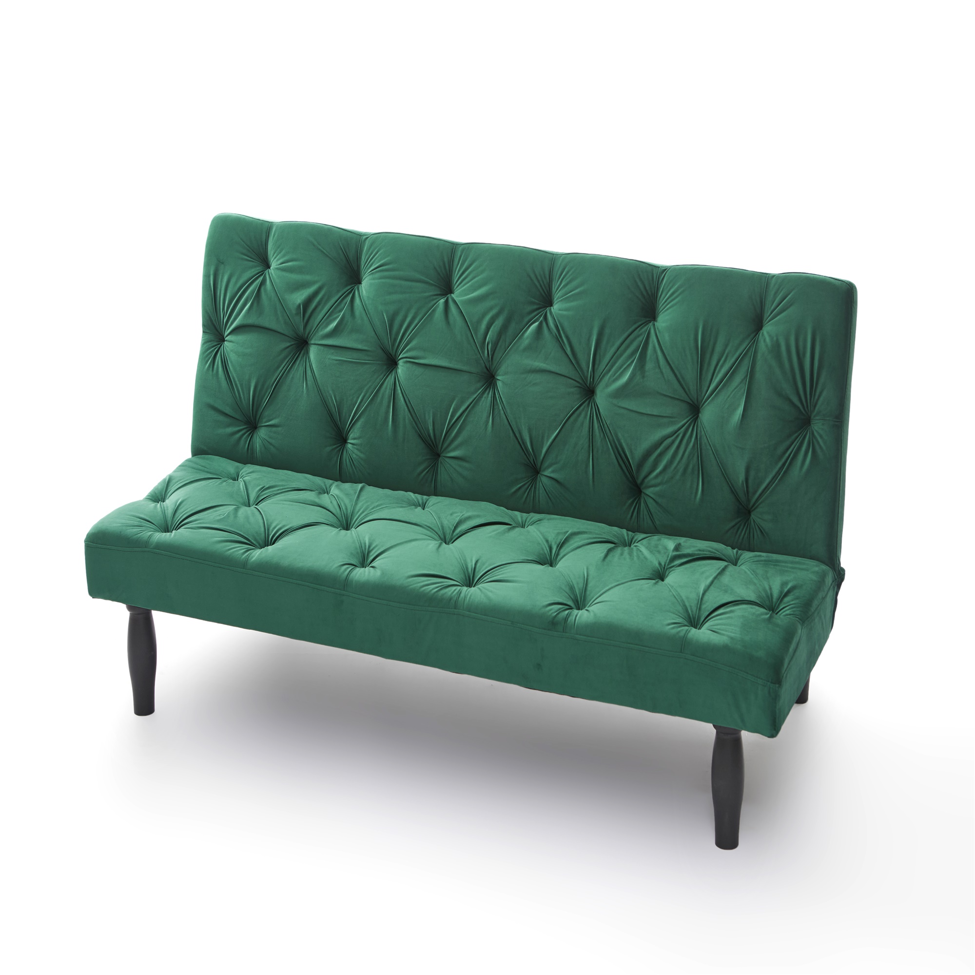 Canddidliike Sofa Converts to Sofa Bed Velvet Sofa Bed for Family Living Room, Apartment, Bedroom, Green