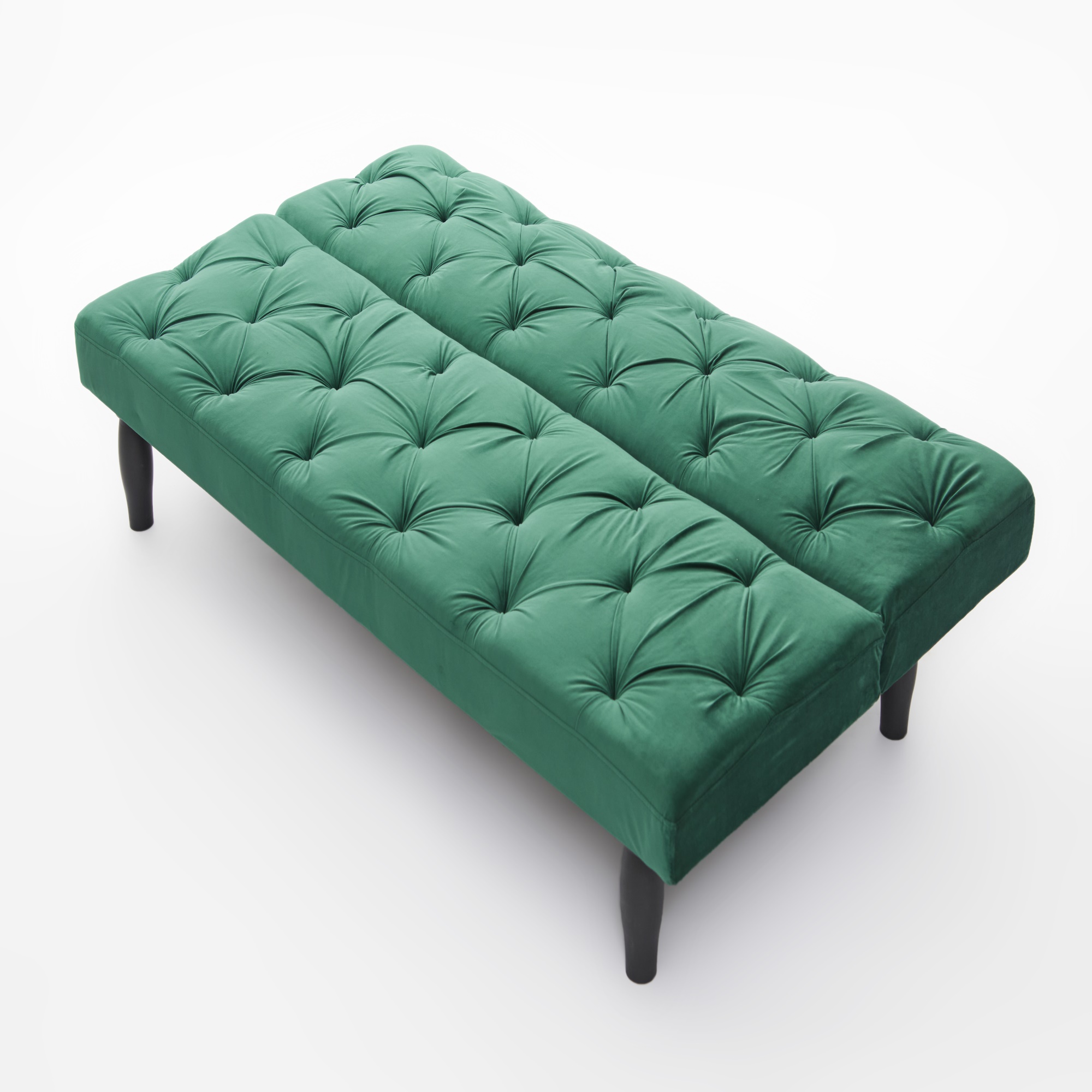 Canddidliike Sofa Converts to Sofa Bed Velvet Sofa Bed for Family Living Room, Apartment, Bedroom, Green