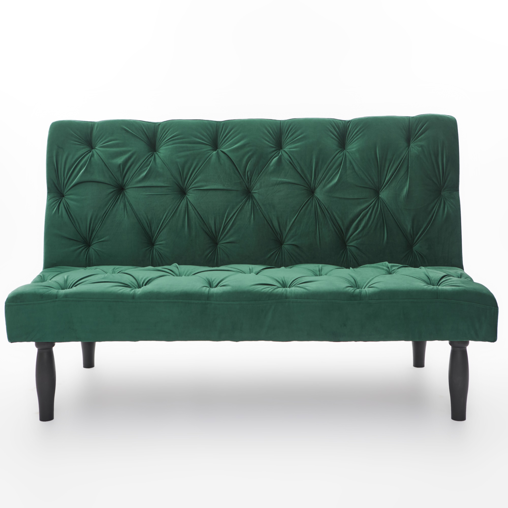 Canddidliike Sofa Converts to Sofa Bed Velvet Sofa Bed for Family Living Room, Apartment, Bedroom, Green